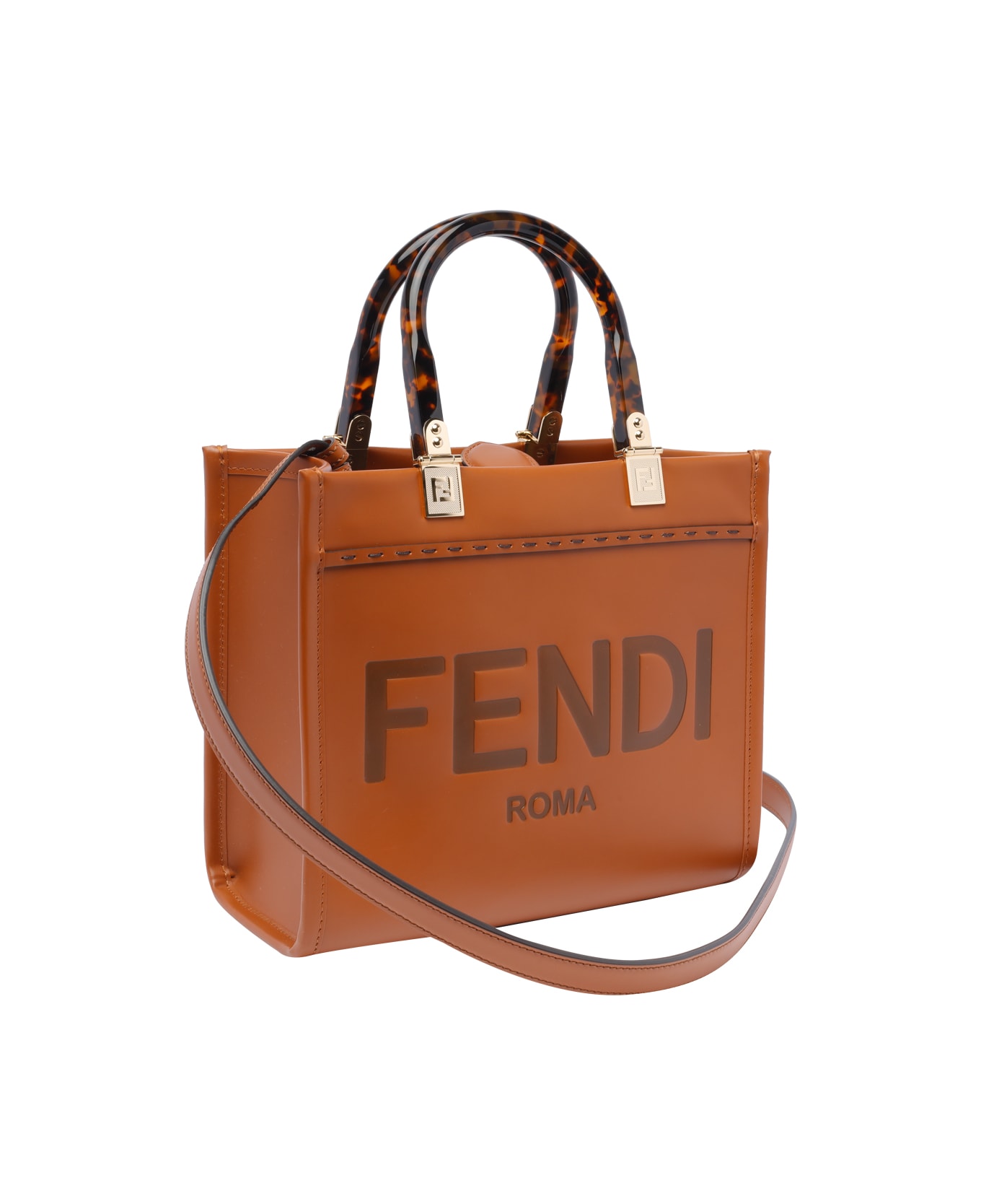 Fendi Sunshine Handbag - Pwz Cuoio Oro Soft