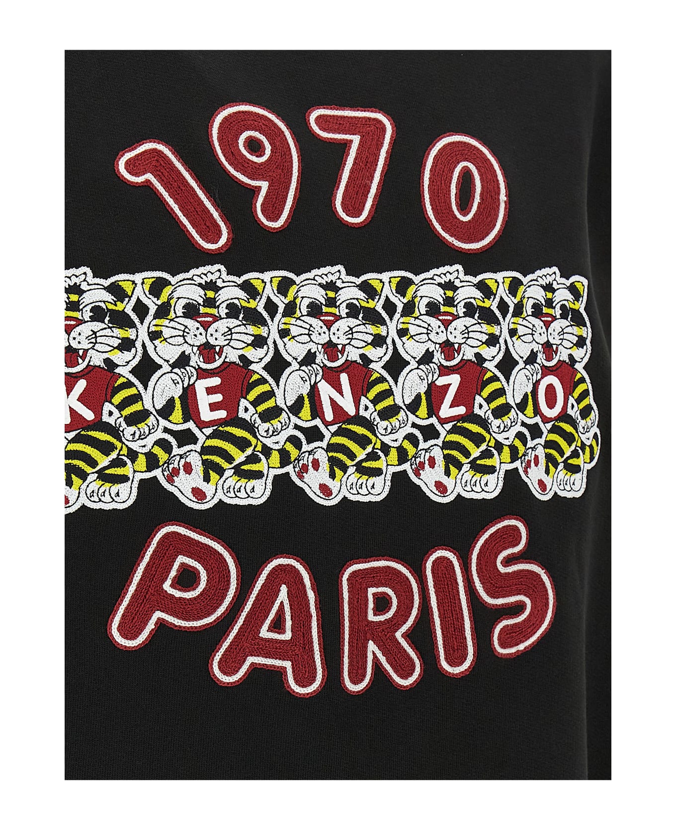 Kenzo 'wild Tiger Embroidered' Sweatshirt - Black  