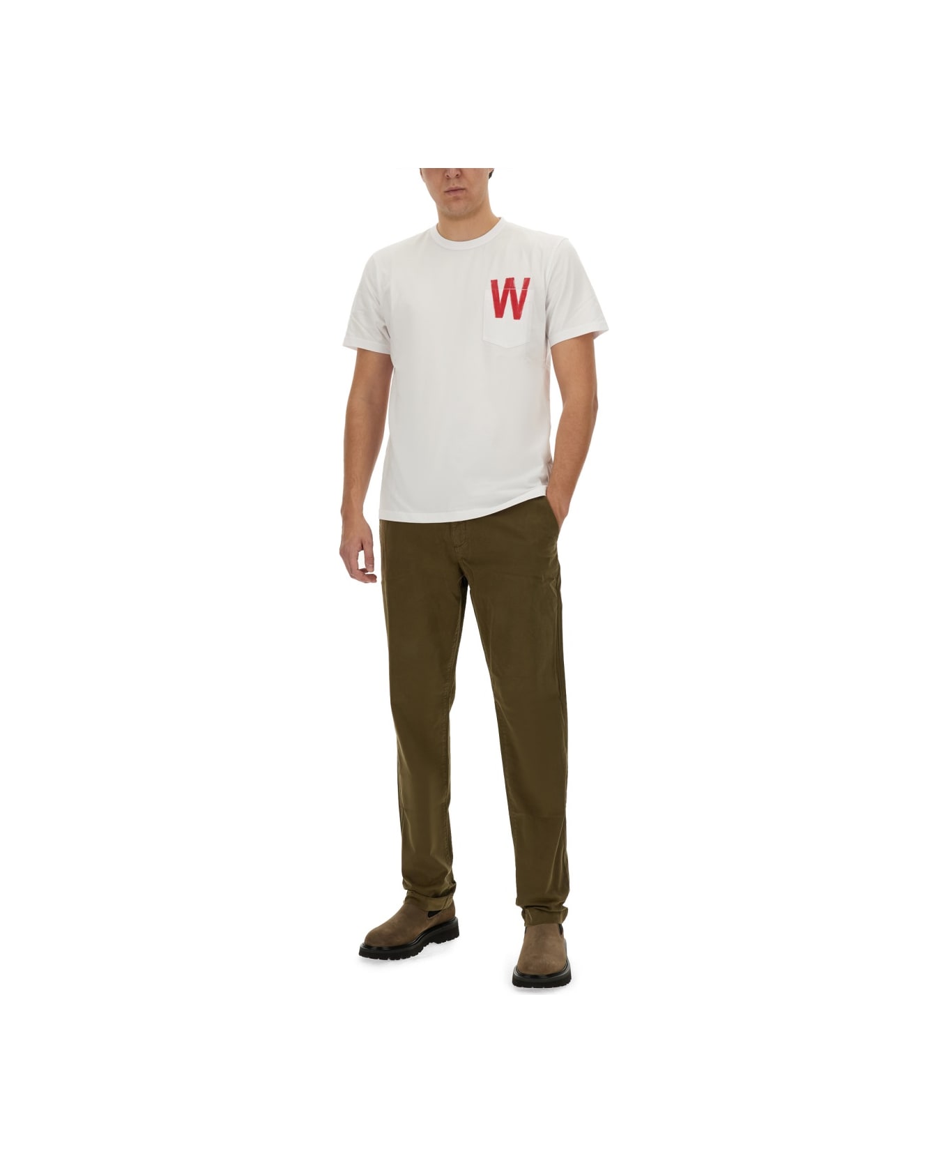 Woolrich T-shirt With Logo - Bianco