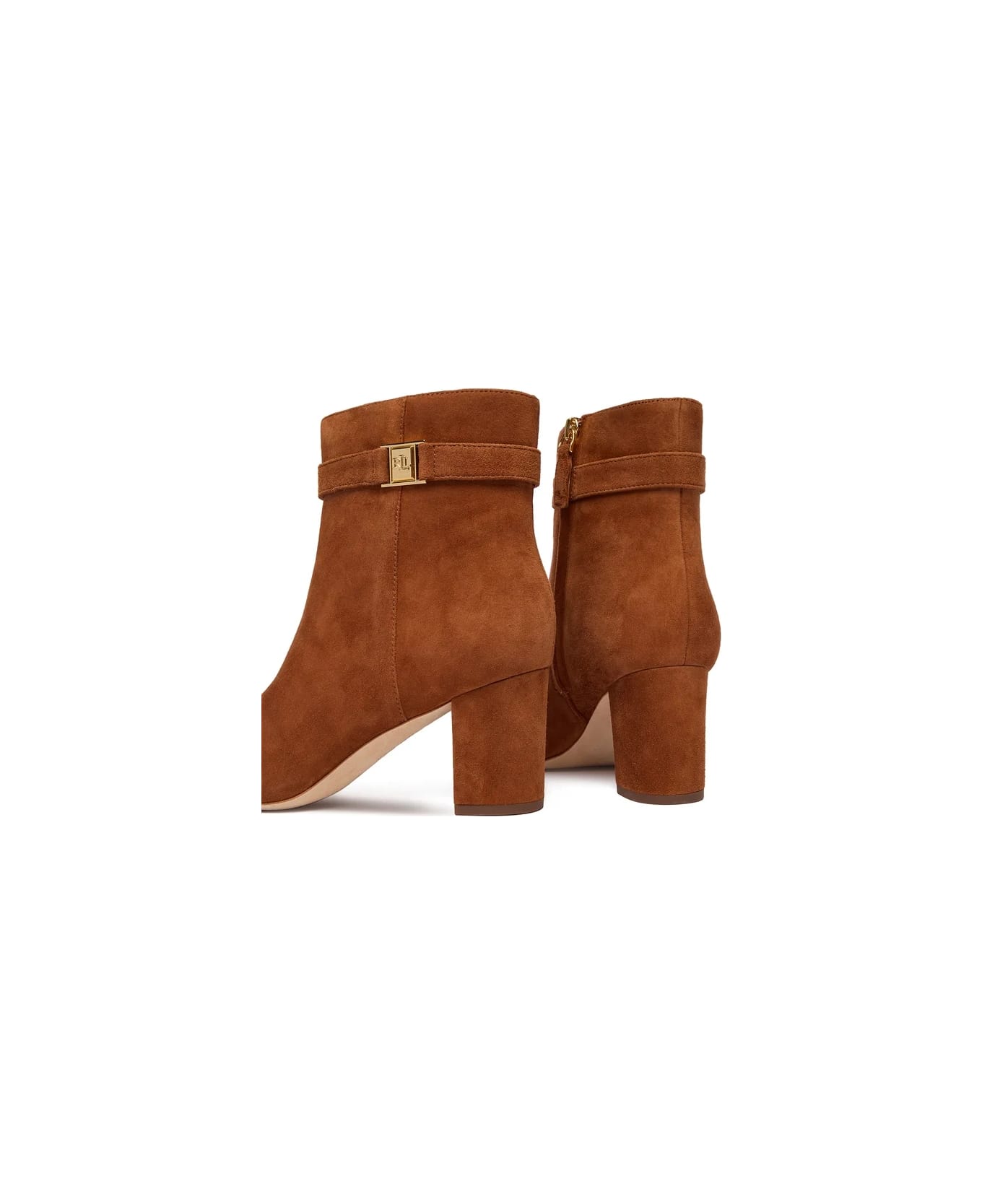 Ralph Lauren Kellie Bt Hl Boots Bootie - Lauren Tan