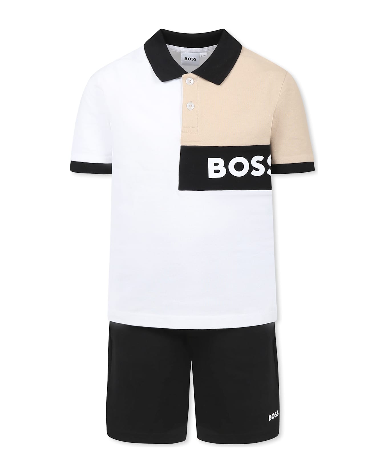 Hugo Boss Multicolor Suit For Boy With Logo - Multicolor