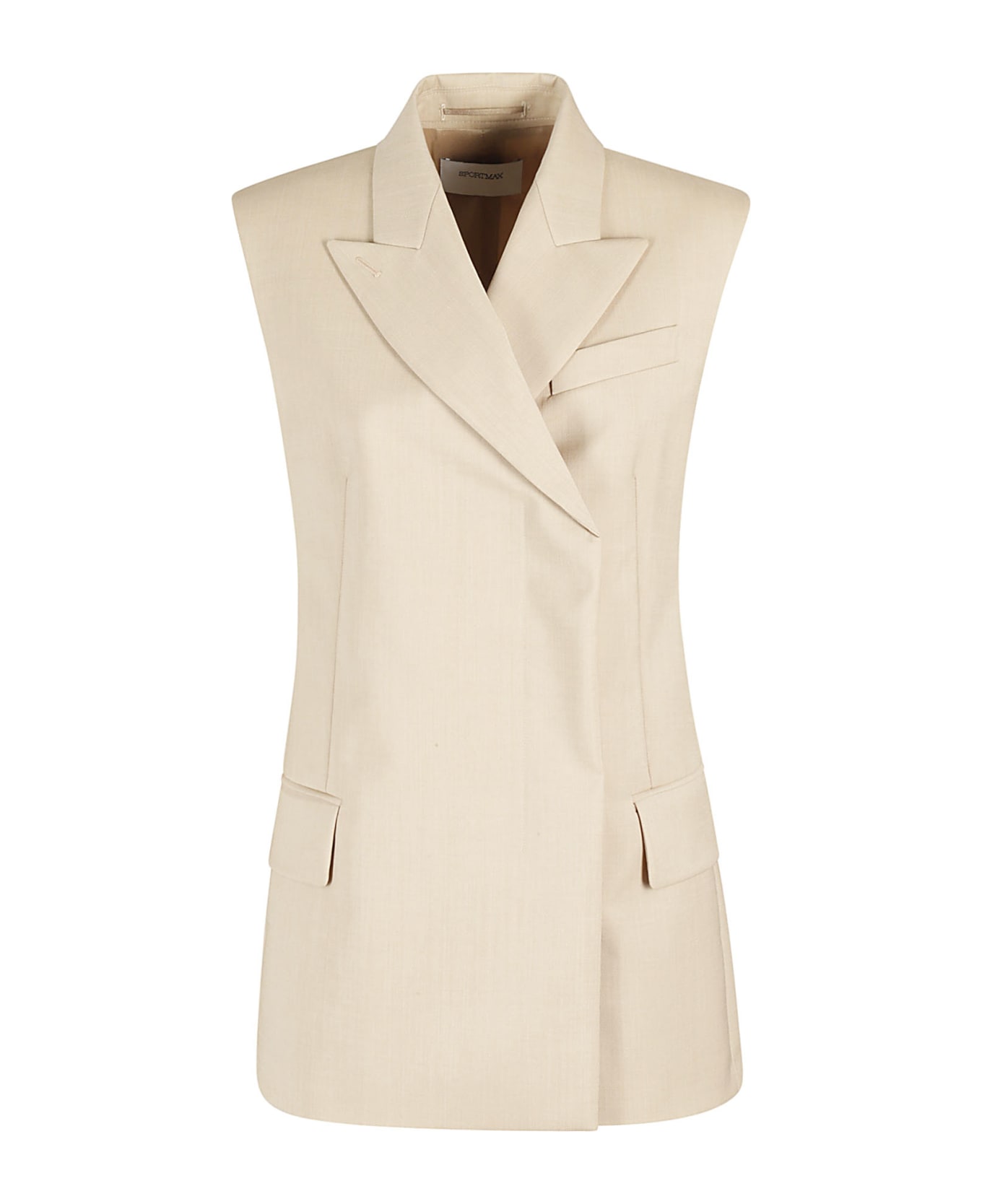 ベスト・ジレ SPORTMAX Light blue wool blend Ilex vest SportMax Ilex | italist