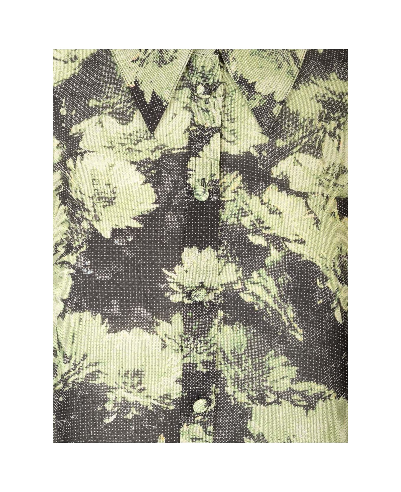 Tory Burch Printed Viscose Shirt - Green