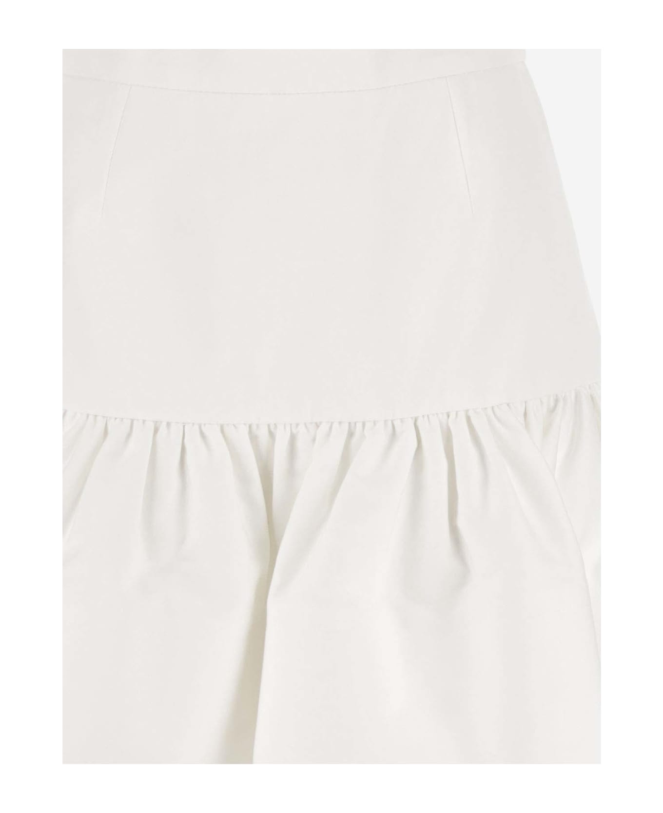 Patou Cotton Skirt - White スカート