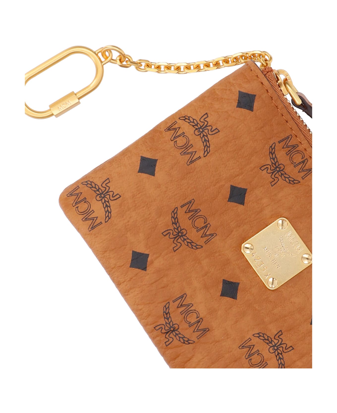 MCM 
aren
 Zip Purse - Brown