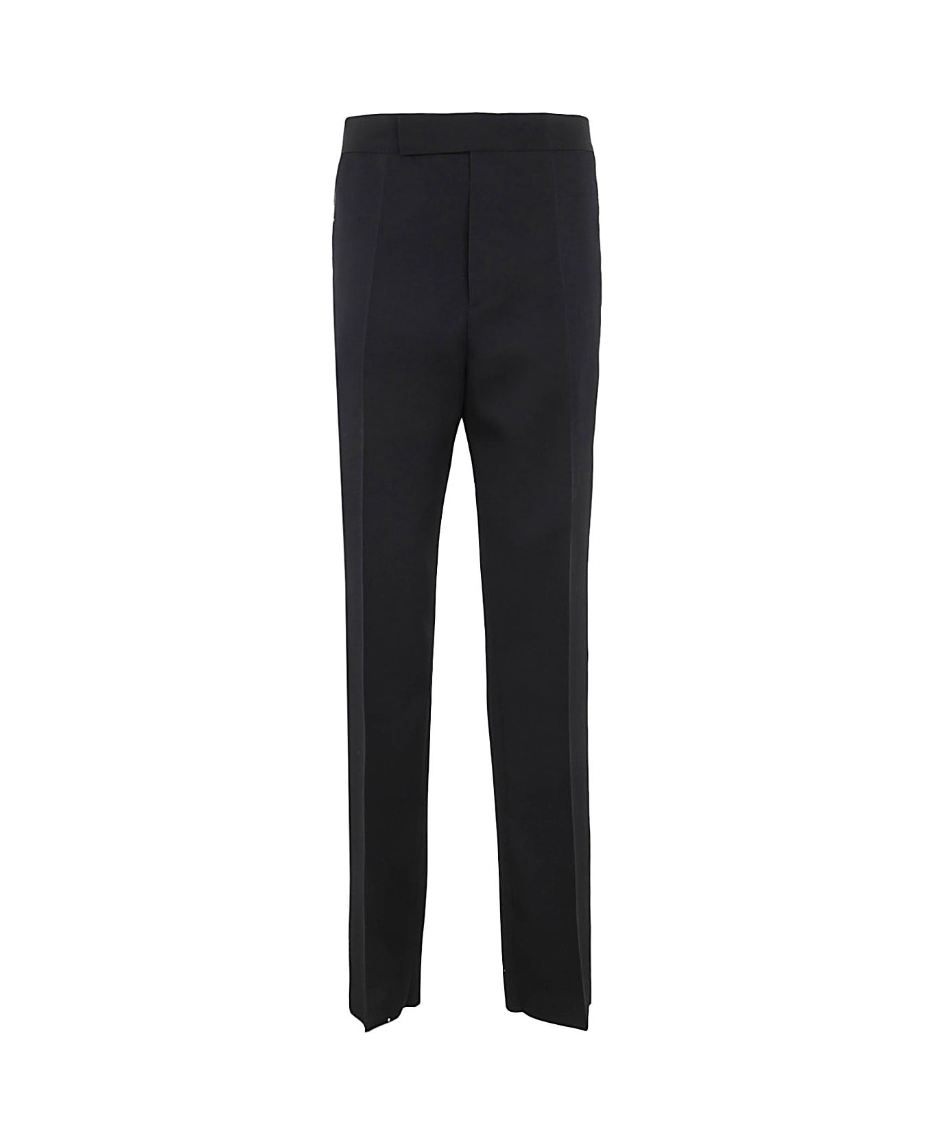 Sapio Wool Trousers Sideband Detail - Black