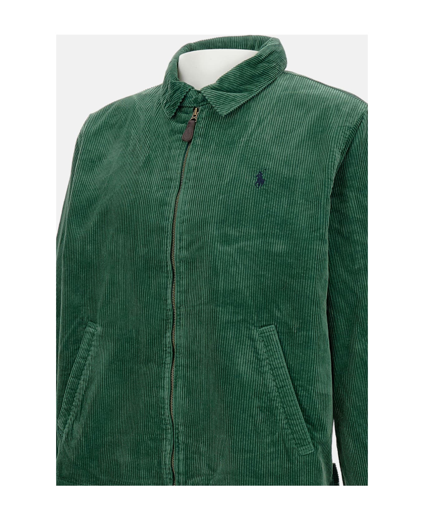 Polo Ralph Lauren Ribbed Cotton Velvet Jacket - Green