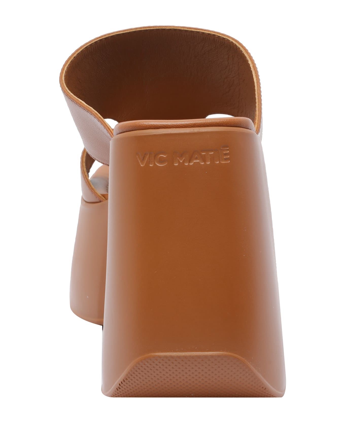 Vic Matié Yoko Platform Wedges - Brown