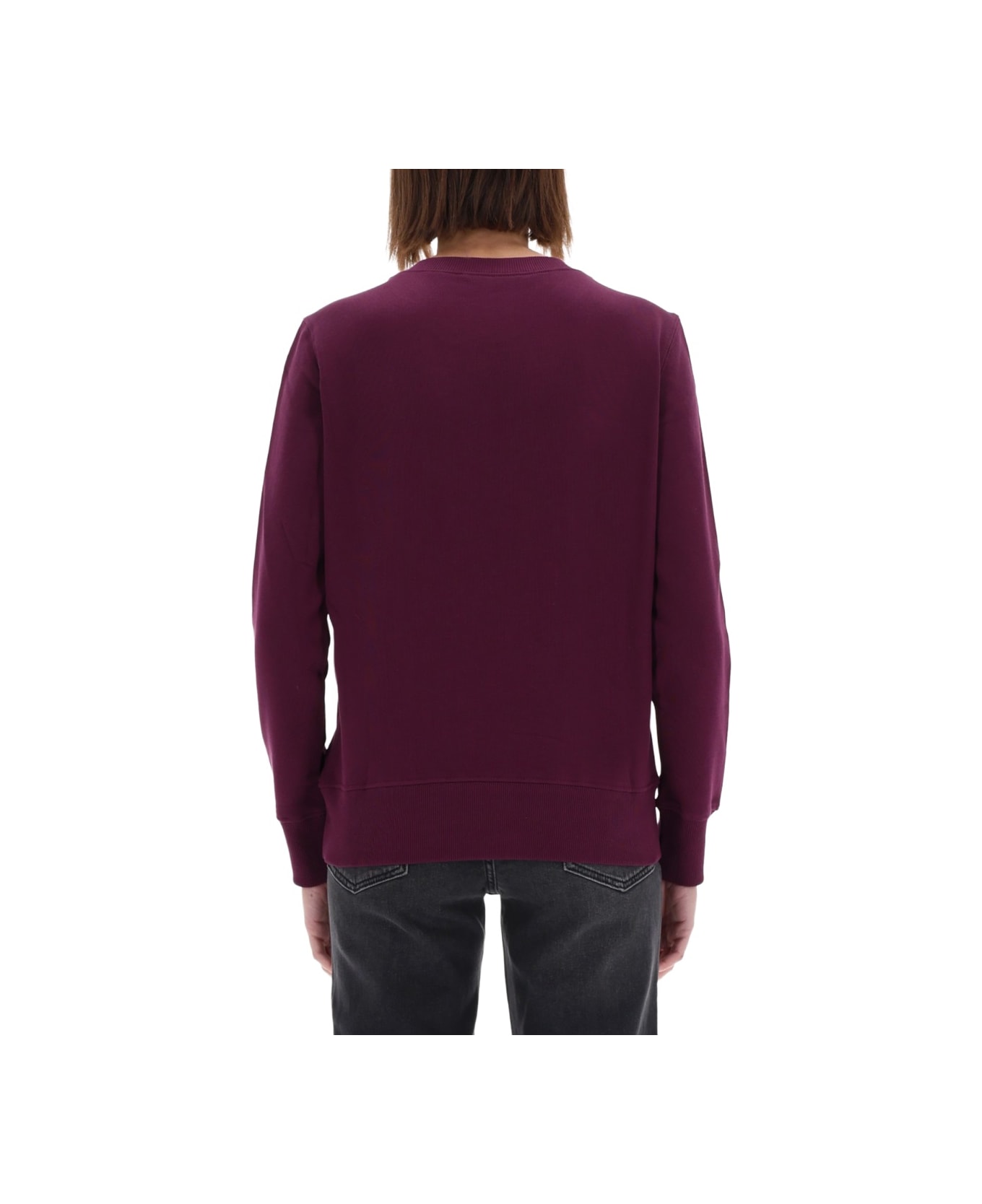 Versace Jeans Couture Sweatshirt With Logo - BORDEAUX