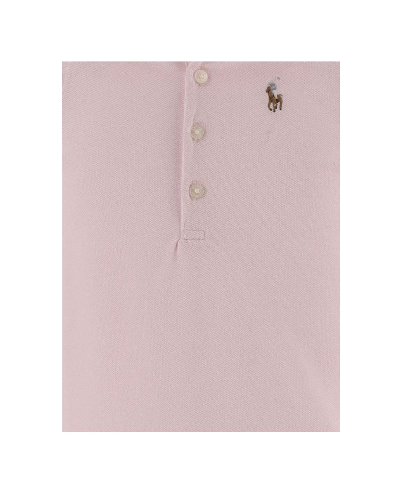 Polo Ralph Lauren Sleeveless Polo Shirt With Logo - Pink