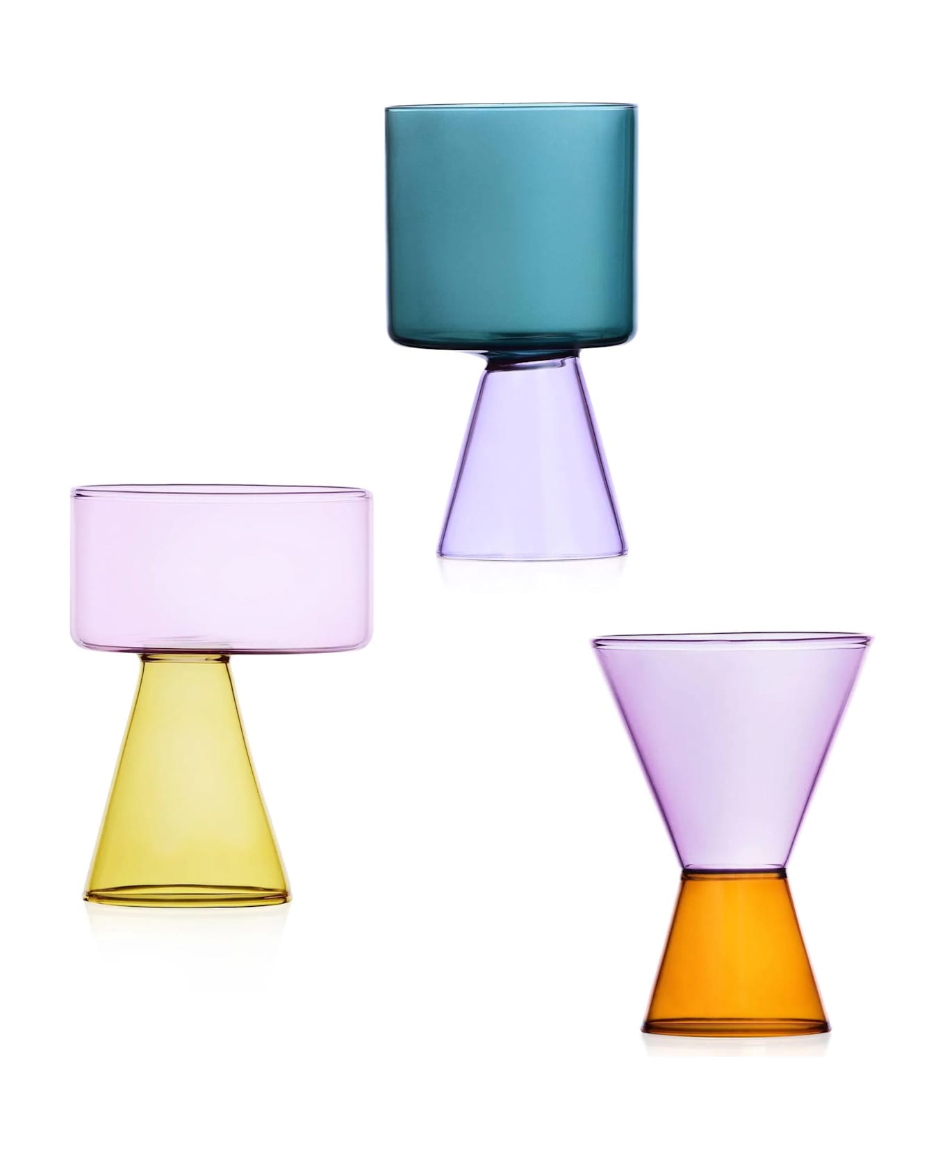 ICHENDORF MILANO Set 3 Bicchieri Trevasi - Multicolor