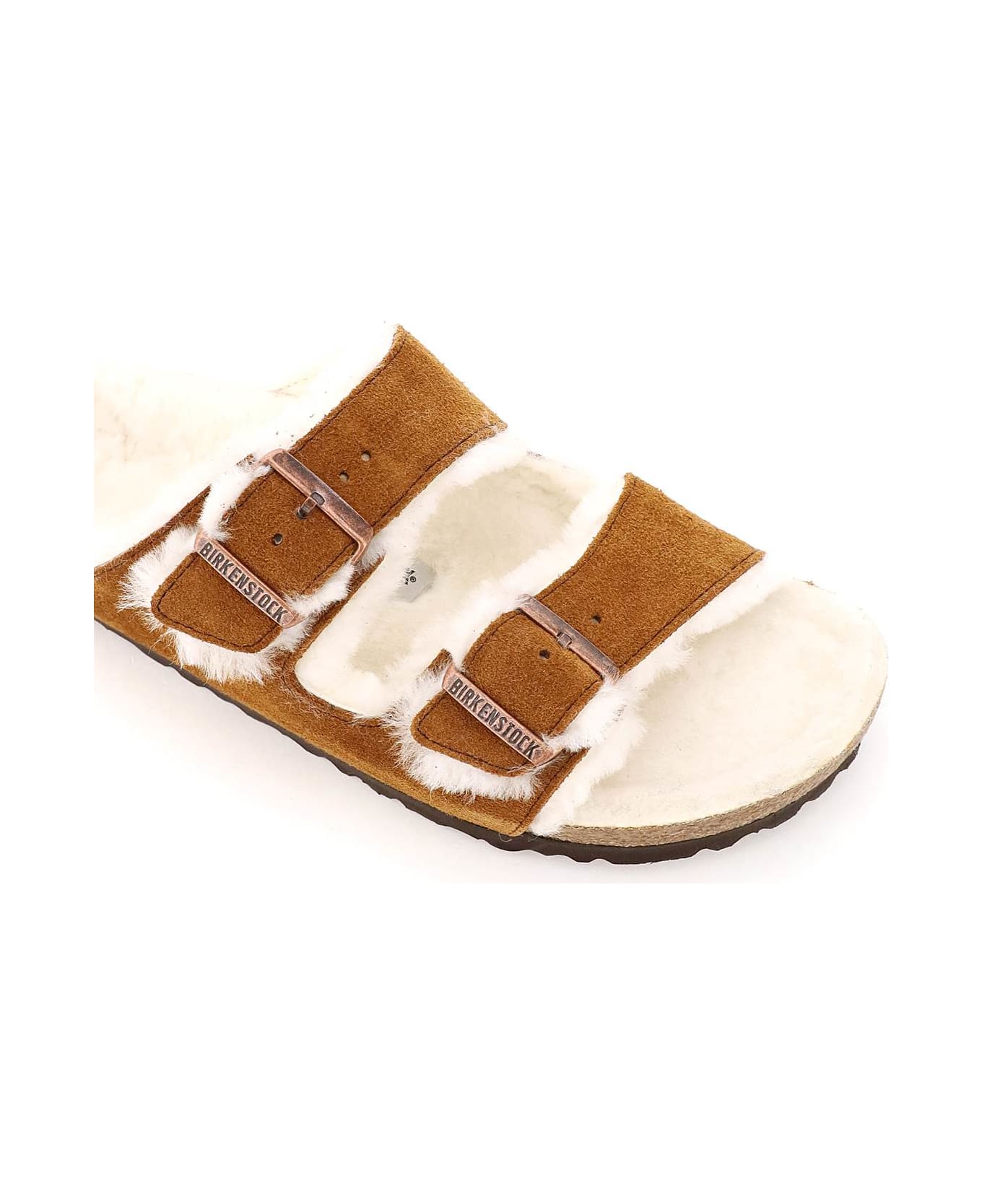 Birkenstock Arizona Shearling Mules - Brown