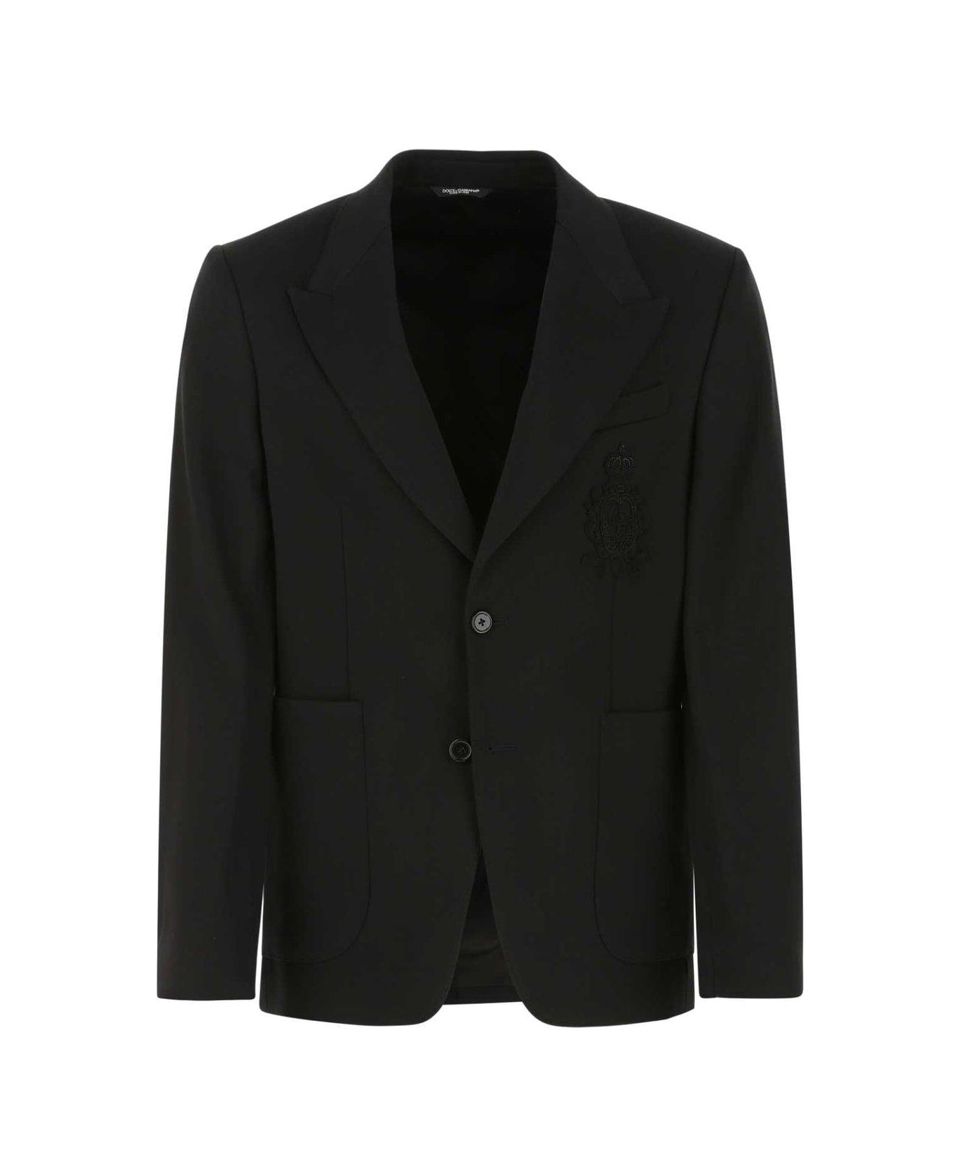 Dolce & Gabbana Single Breasted Tailored Blazer - Black