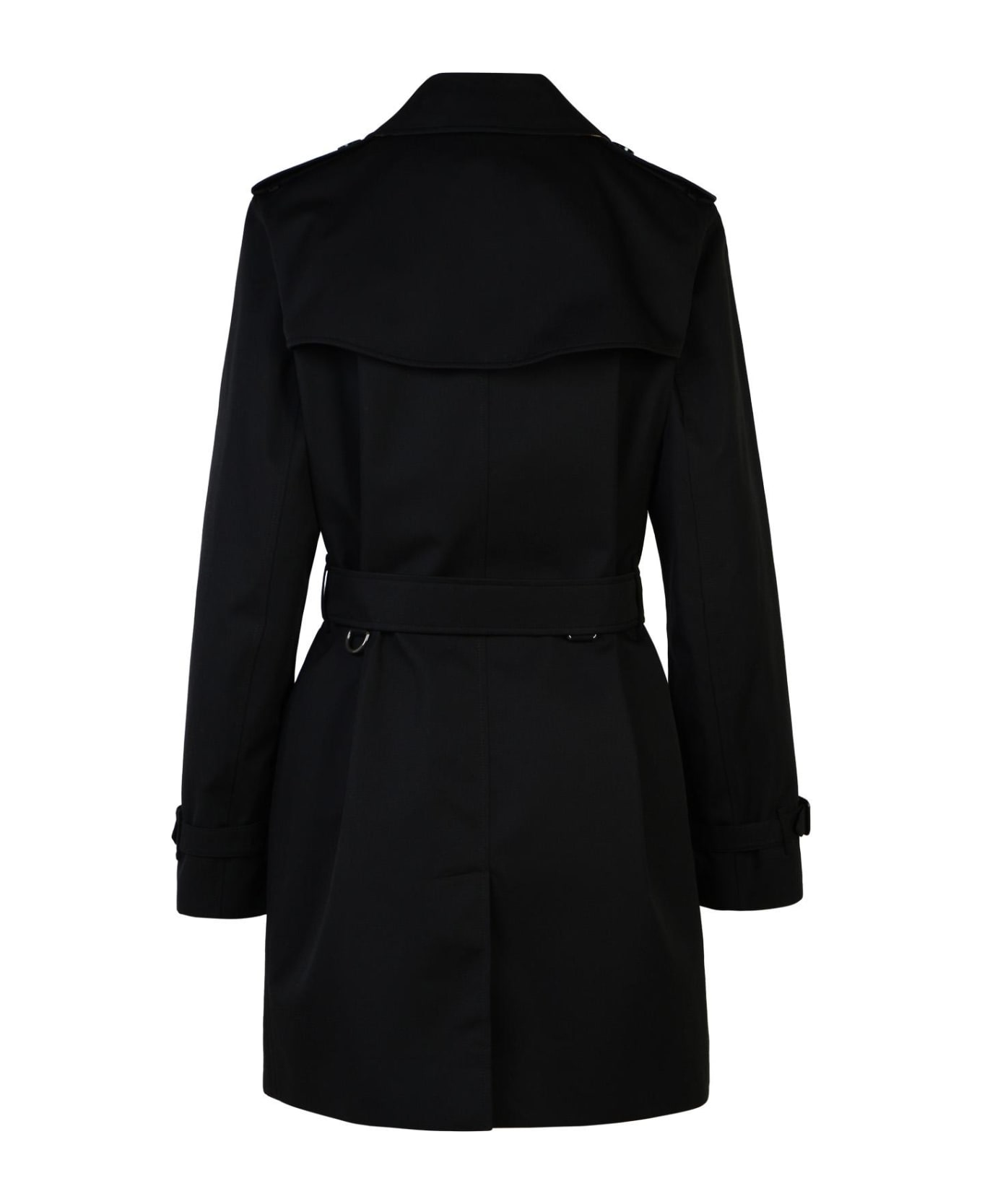 Burberry 
kensington
 Black Polyester Trench Coat - Black