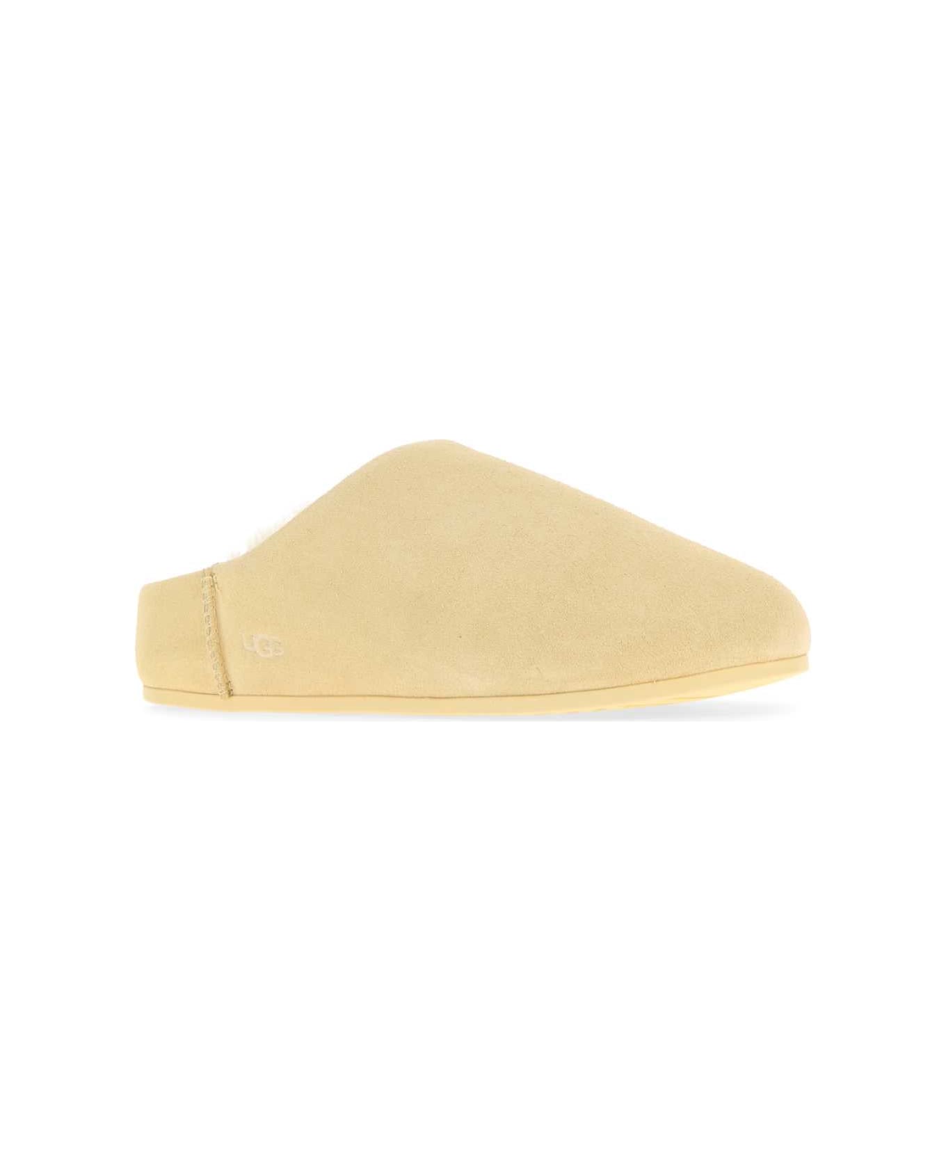 UGG Cream Suede Elea Slippers - PALEBUTTERCUP