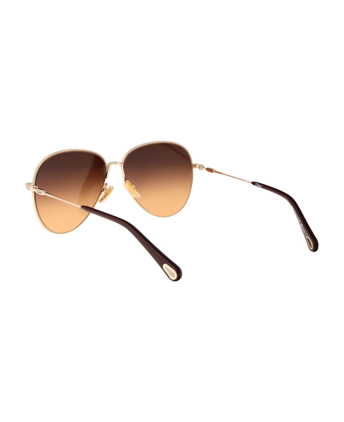 Chloé Eyewear Ch0177s Sunglasses - 003 GOLD GOLD ORANGE