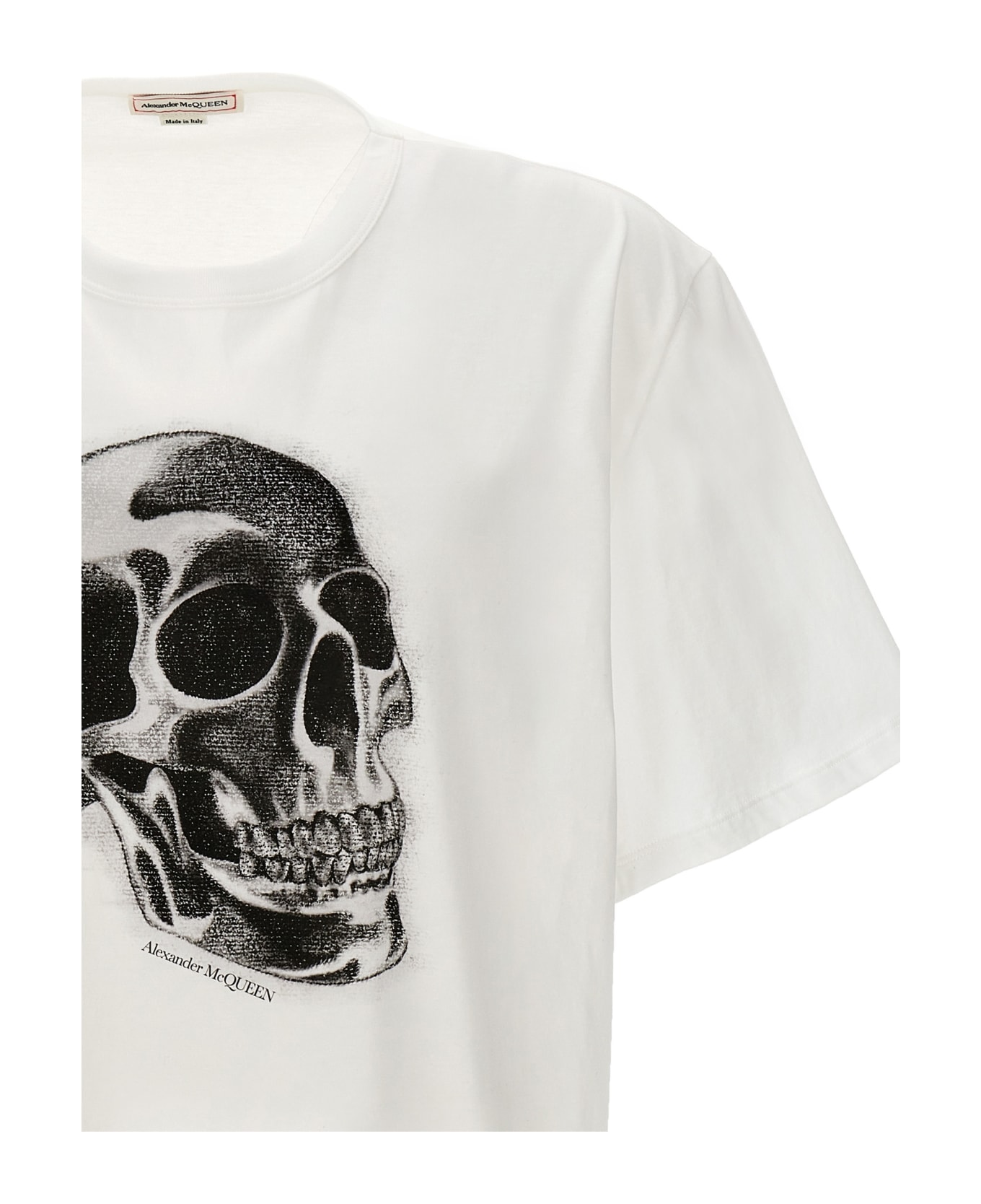 Alexander McQueen Skull Print T-shirt - WHITE