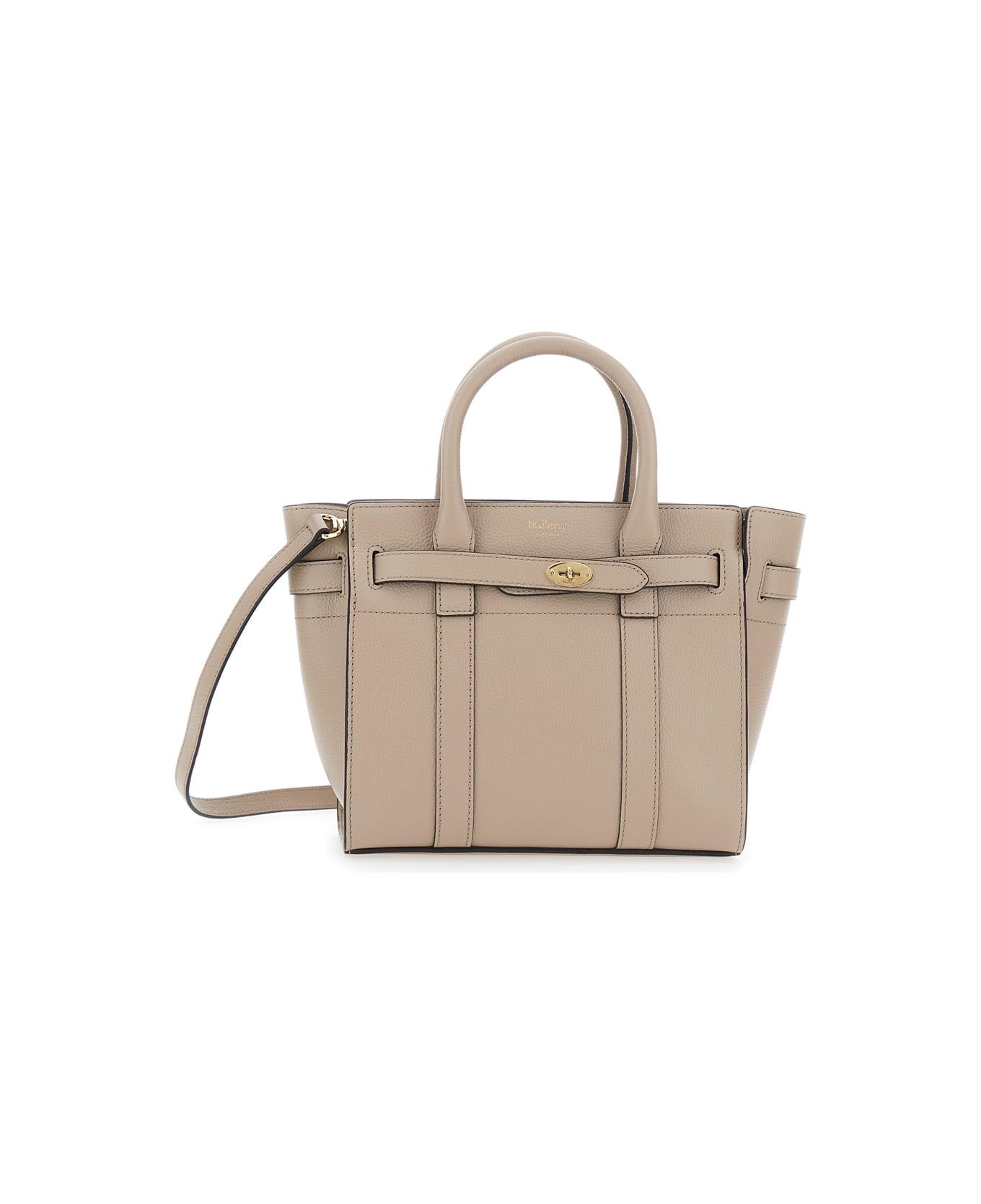 Mulberry 
bayswater Small
 Beige Handbag With Removable Shoulder Strap In Leather Woman - Beige