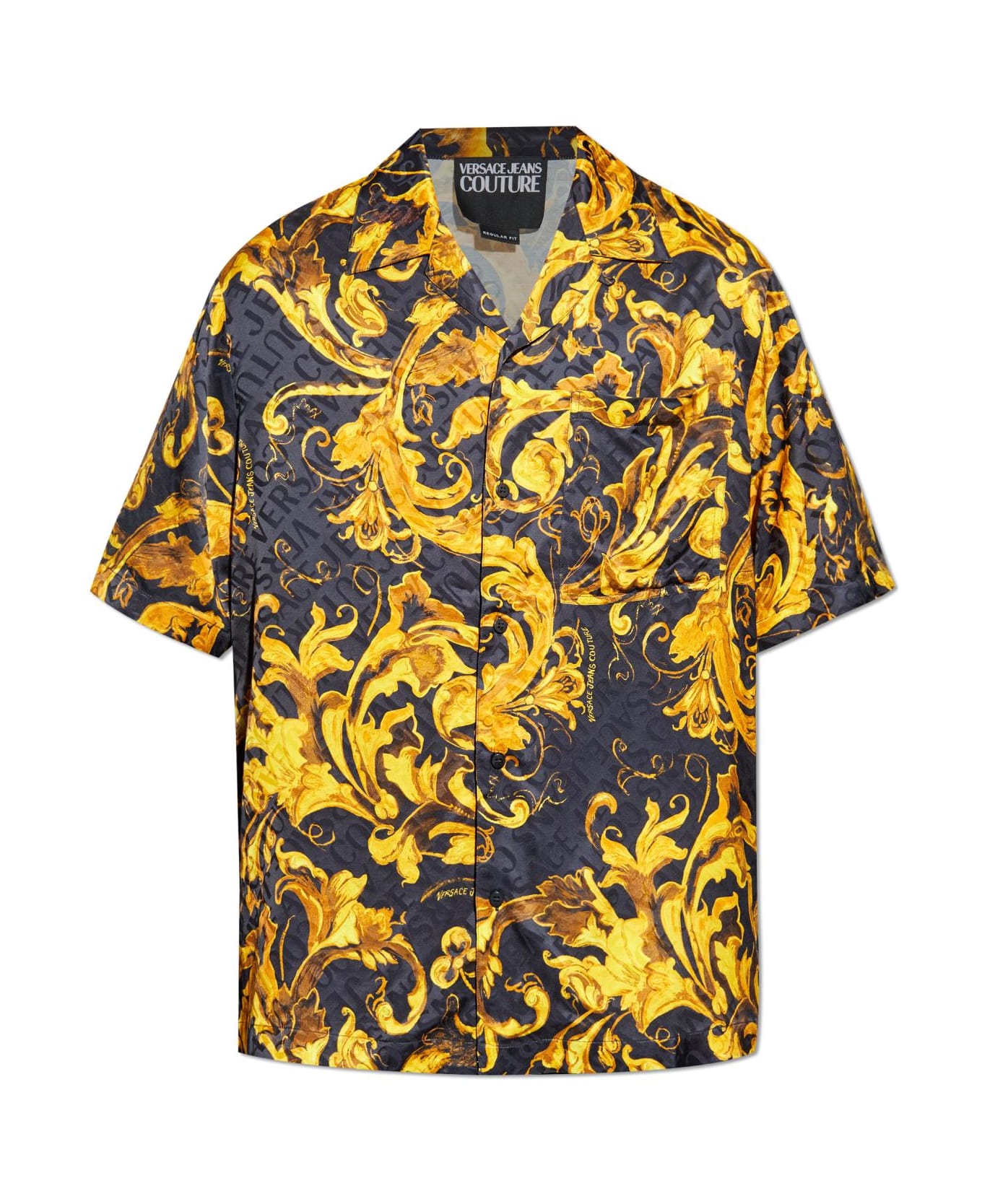 Versace Jeans Couture Patterned Shirt - BLACK