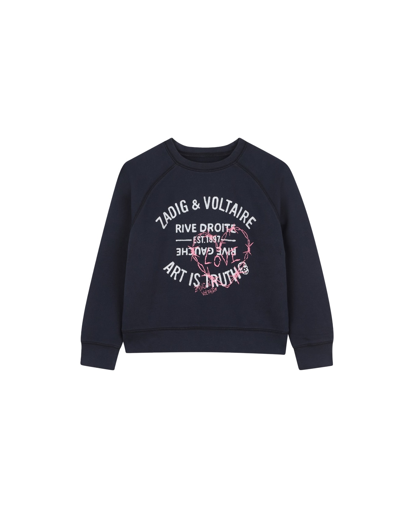 Zadig & Voltaire Jersey With Logo - BLUE