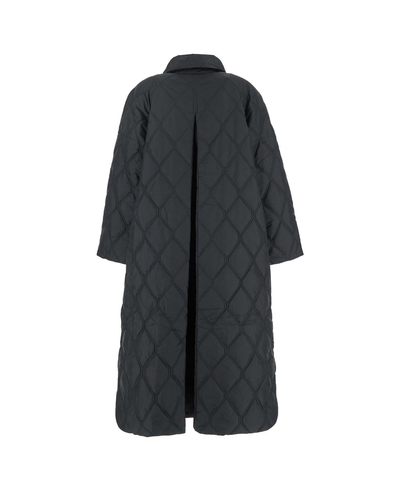 Ganni Ripstop Quilt Coat - Black