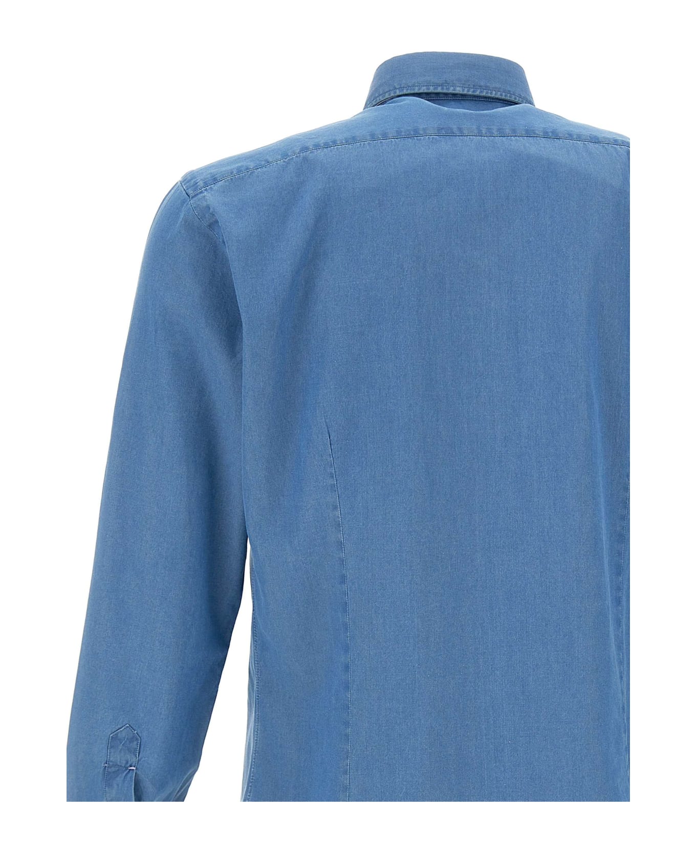 Barba Napoli Cotton Shirt - BLUE