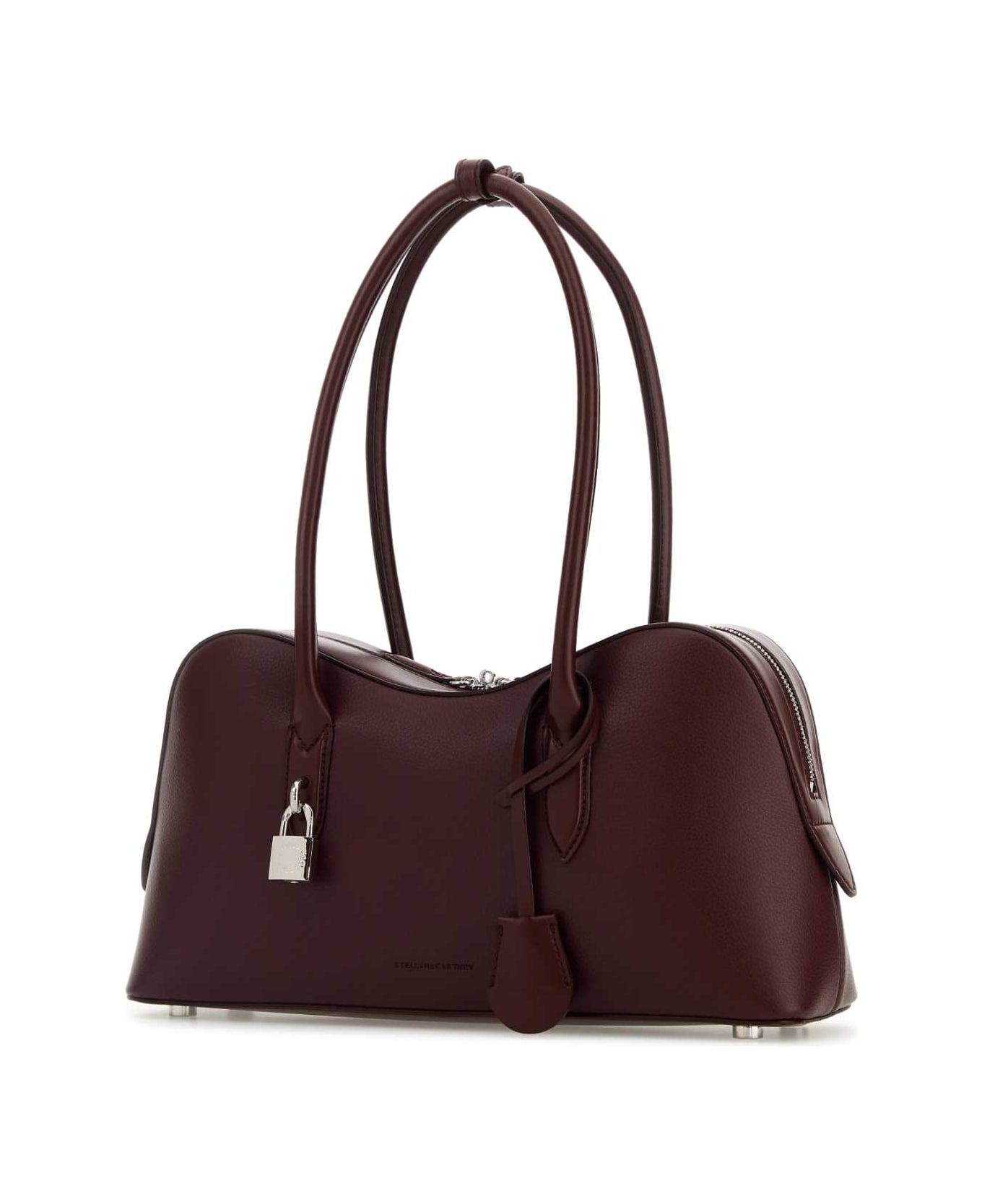 Stella McCartney Burgundy Synthetic Leather Ryder Medium Shoulder Bag - BORDEAUX