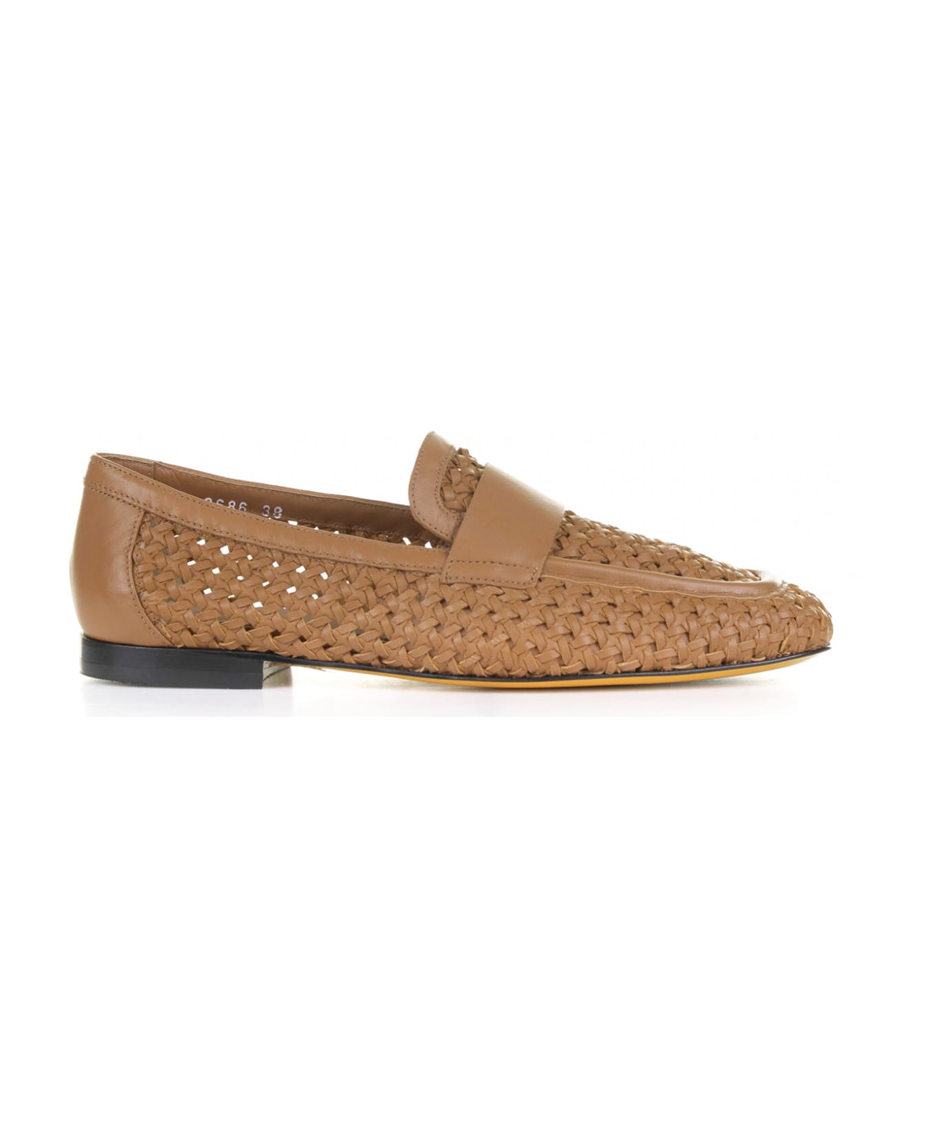 Doucal's Woven Leather Moccasin - NOCE フラットシューズ