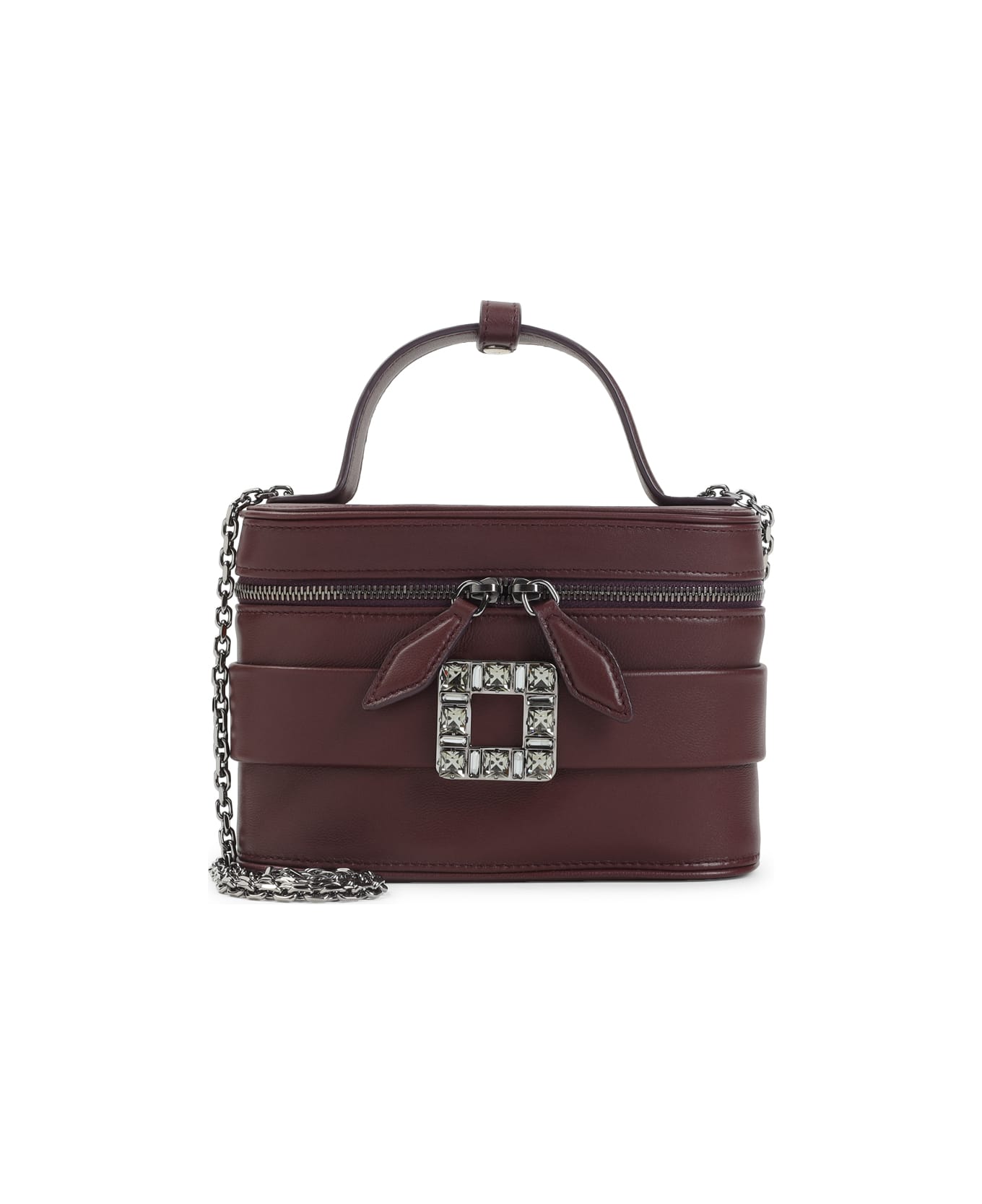 Roger Vivier Vanity Micro Bag - Bordeaux Scuro