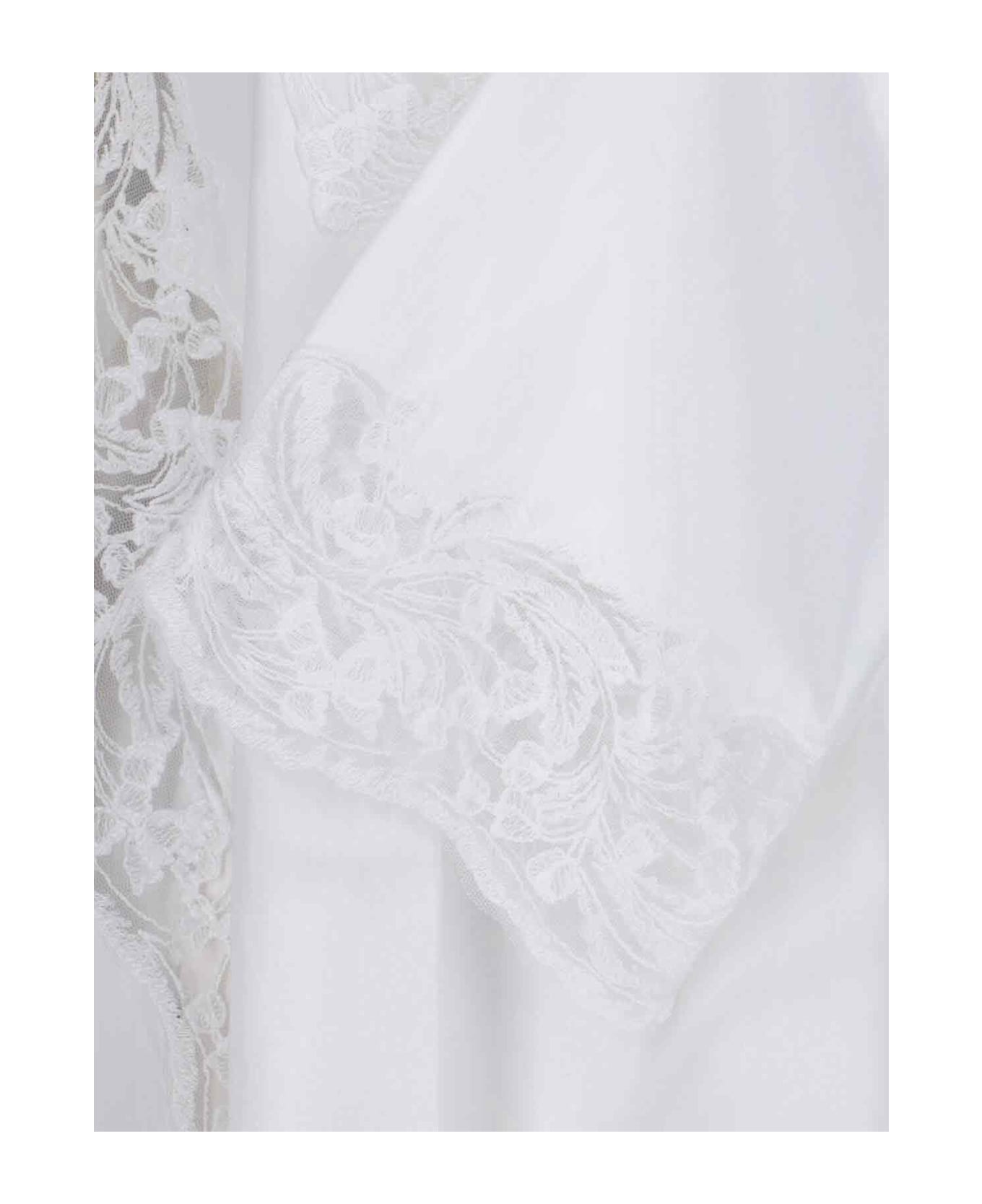 Ermanno Scervino Kaftan Mini Dress - White