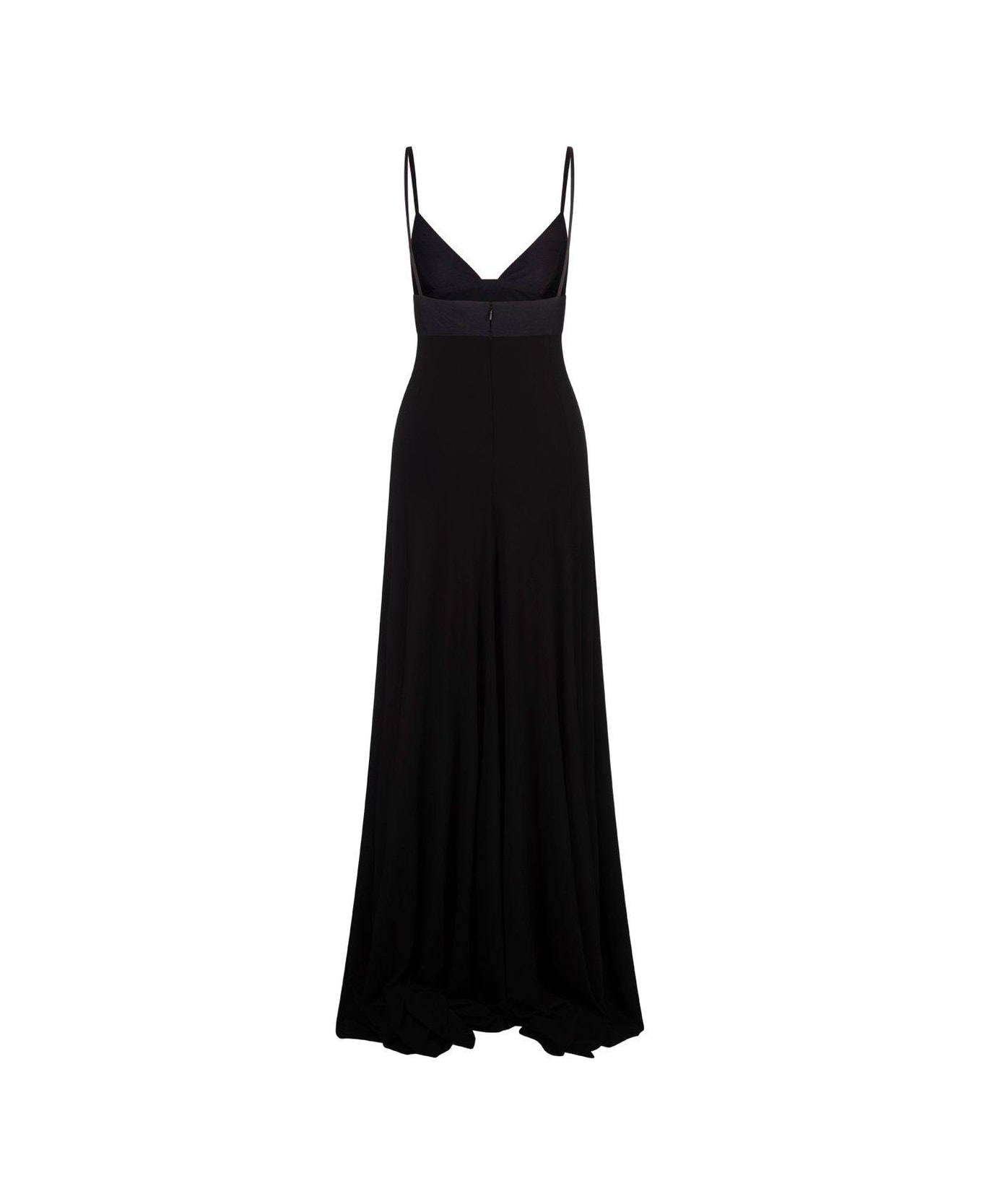 Jacquemus La Robe Spallina Spaghetti-strap Evening Dress - Black