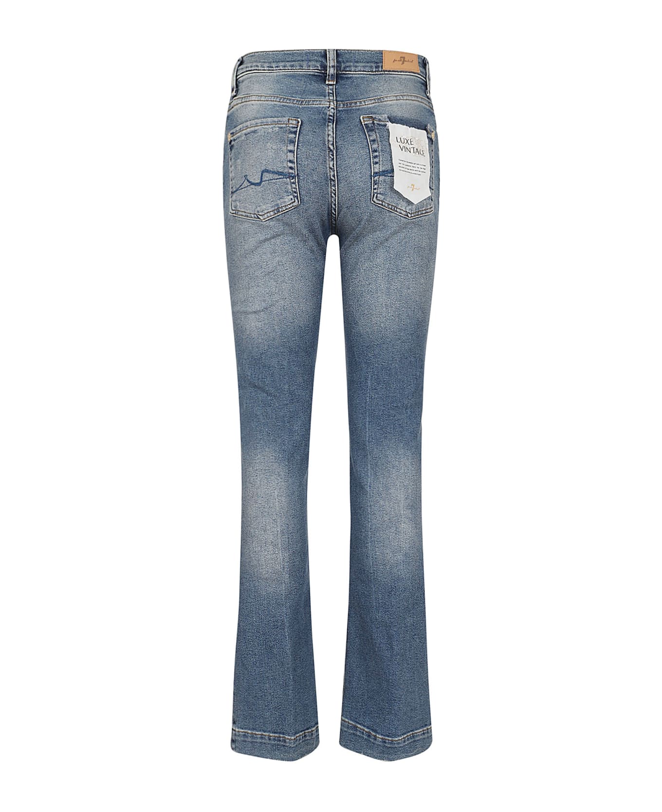 7 For All Mankind Bootcut Tailorless Luxvinpan - Mid Blue デニム