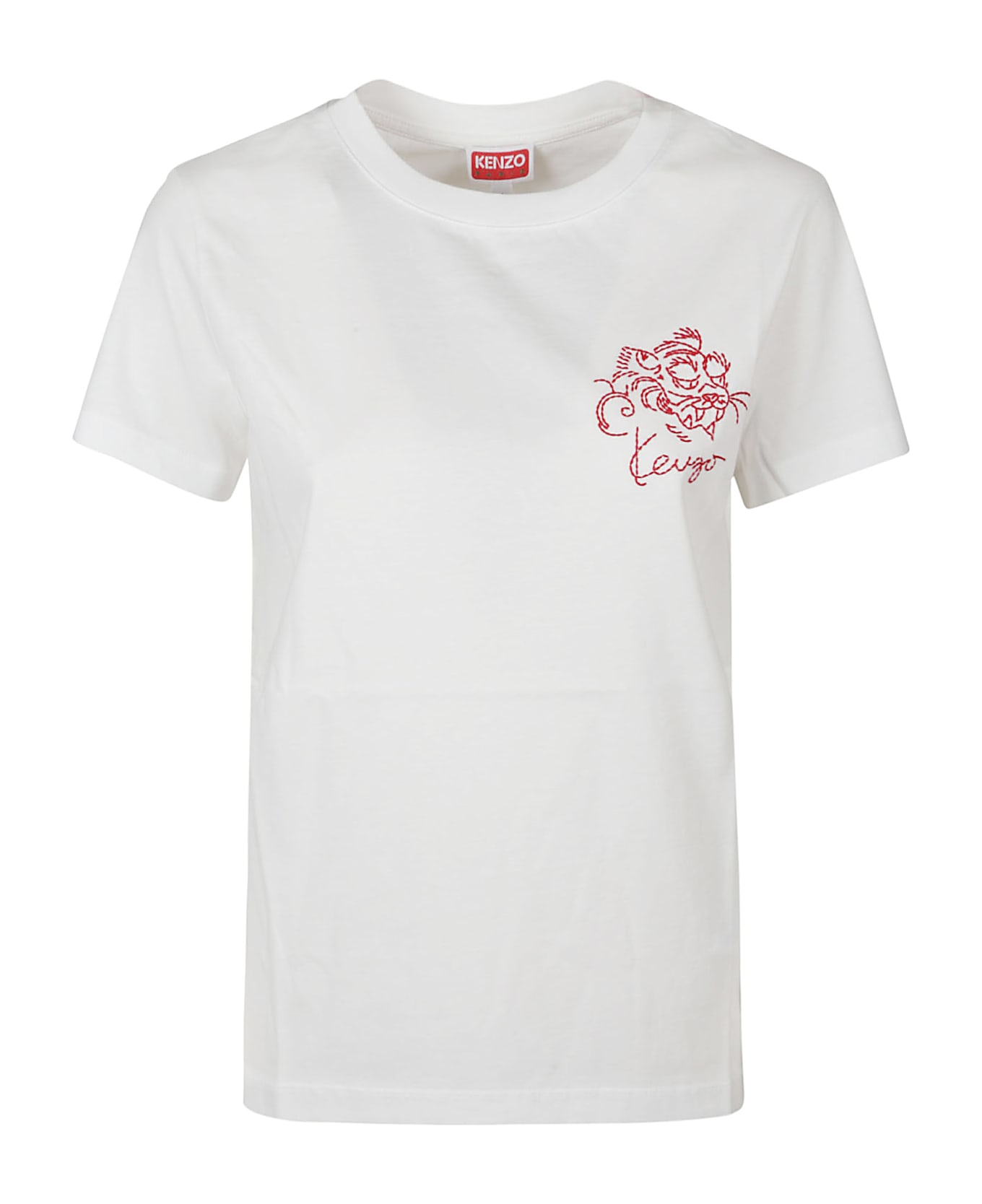 Kenzo Gots Star Tiger Classic T-shirt - Blanc Casse