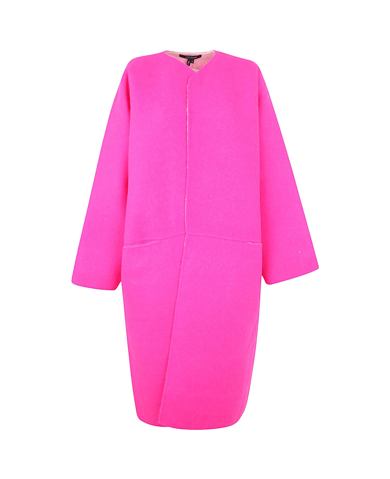 Sofie d'Hoore Double Face Coat With Slit Front Pockets - Fuchsia Snow コート