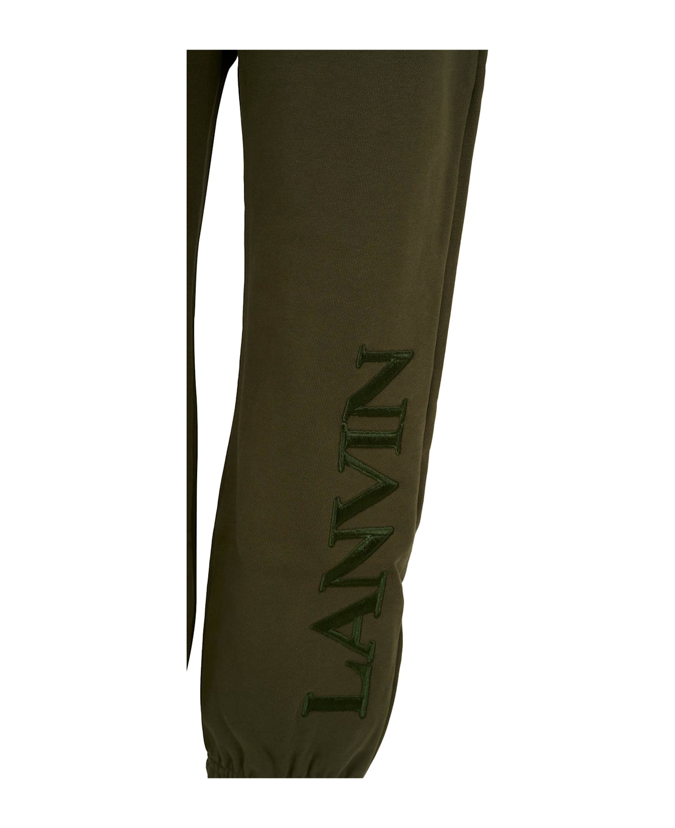 Lanvin Green Trousers For Boy With Logo - Green