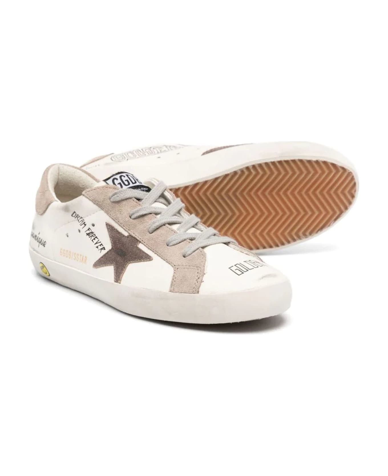 Golden Goose Kids Sneakers White - White