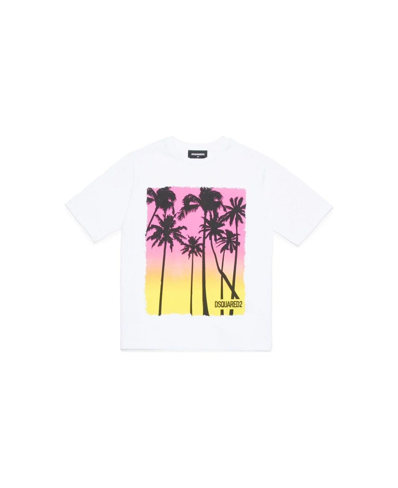 Dsquared2 T-shirt Con Stampa - White Tシャツ＆ポロシャツ