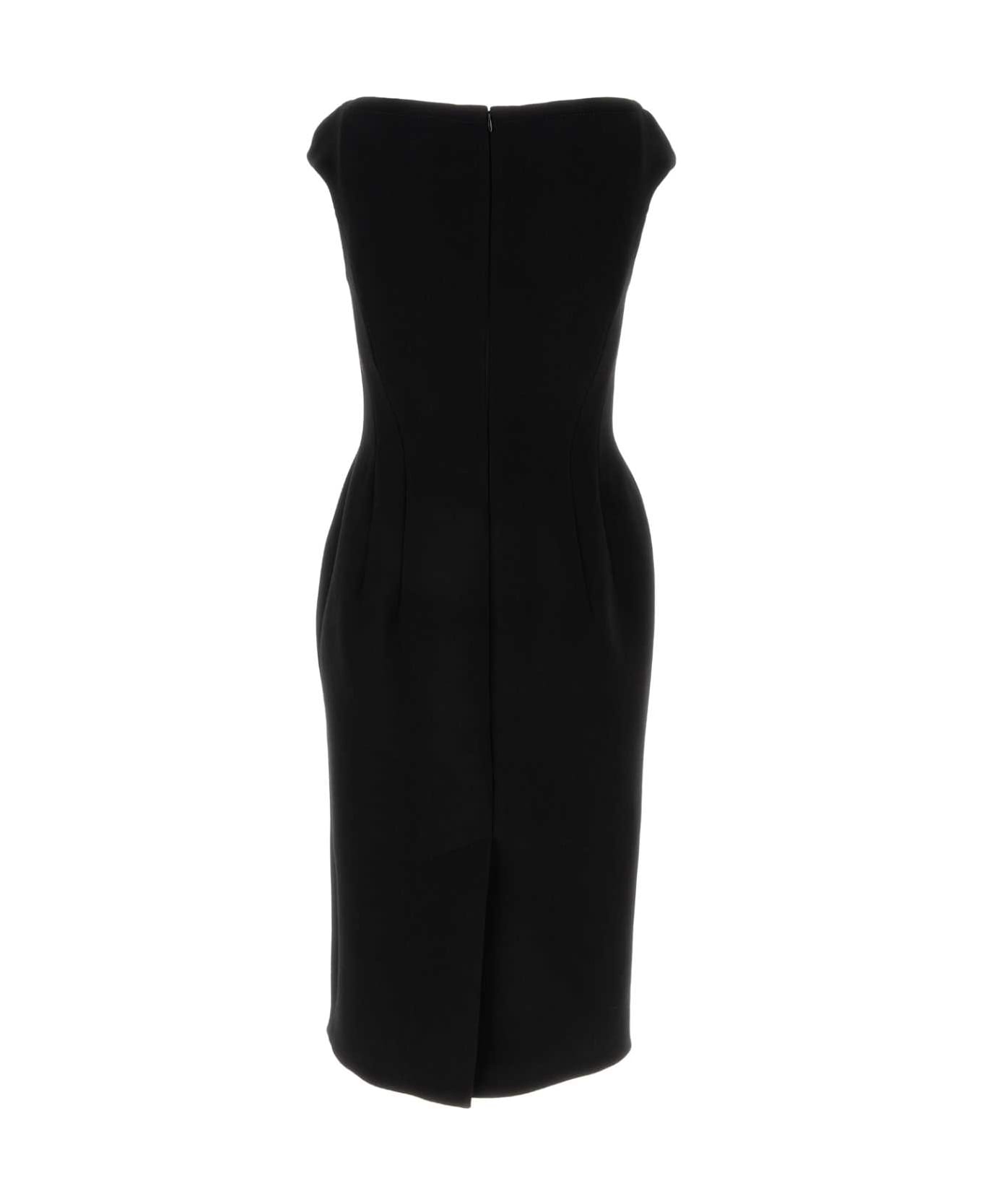 Miu Miu Black Wool Dress - NERO