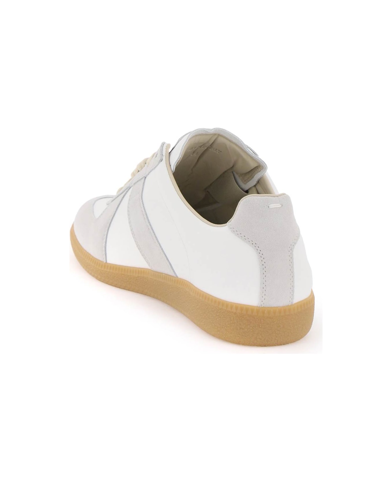 Maison Margiela Multicolor Leather Replica Sneakers - White