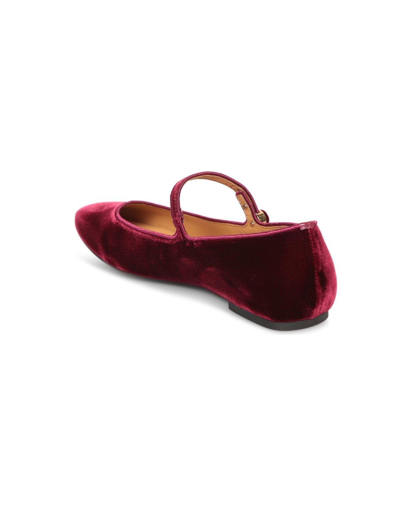 Tod's Almond-toe Velvet Ballet Flats - Bordeaux