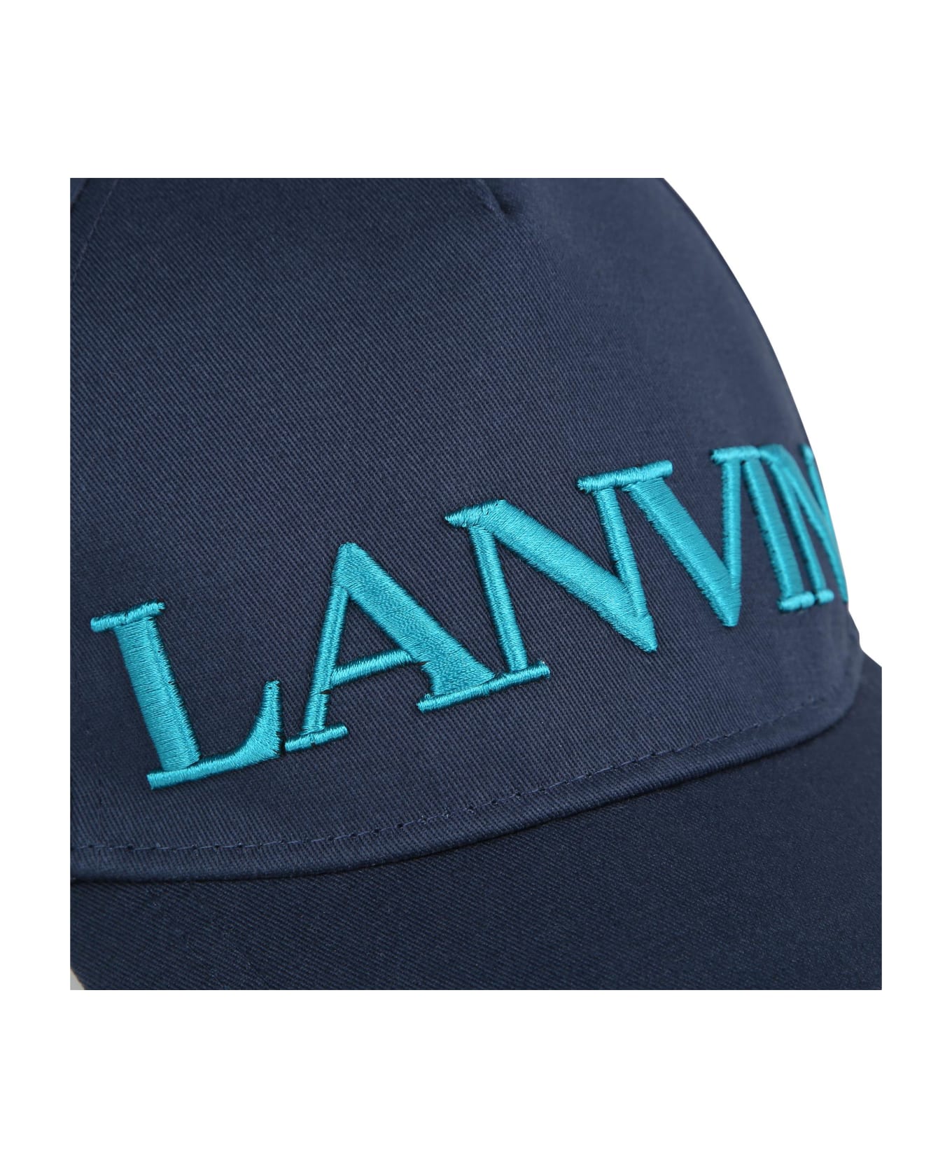 Lanvin Cappello Con Logo - Blu