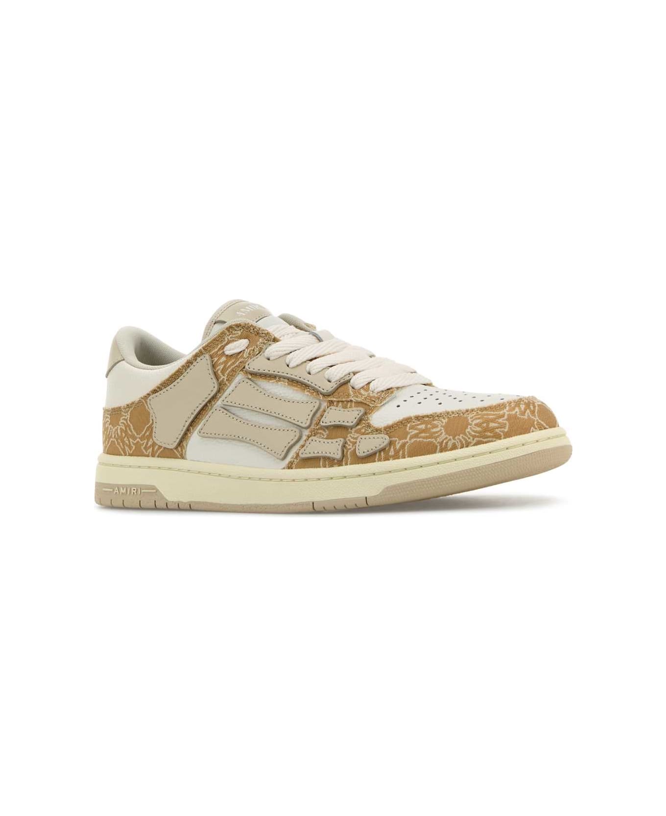 AMIRI Multicolor Leather And Fabric Skel Sneakers - BIRCH