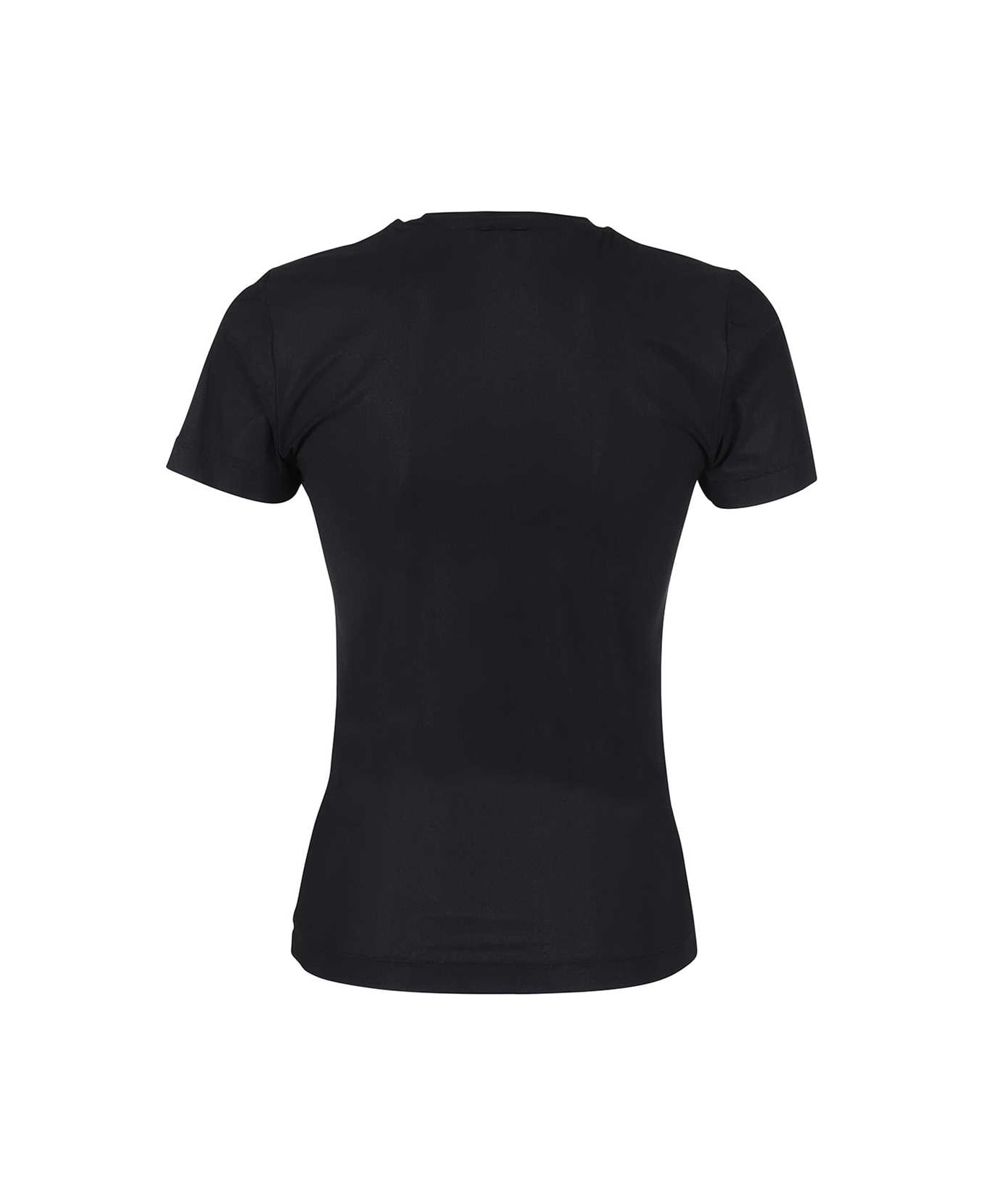 Eytys Short Sleeve Printed Cotton T-shirt - black Tシャツ