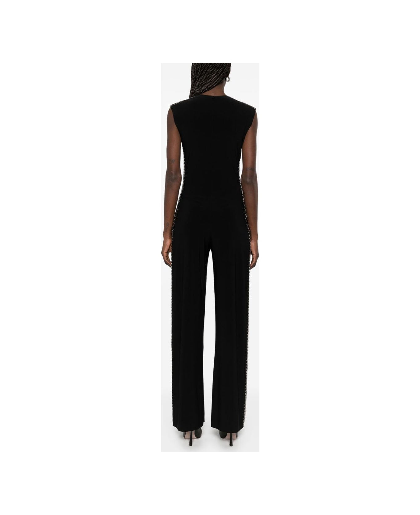 Norma Kamali Studded Long Jumpsuit - Black