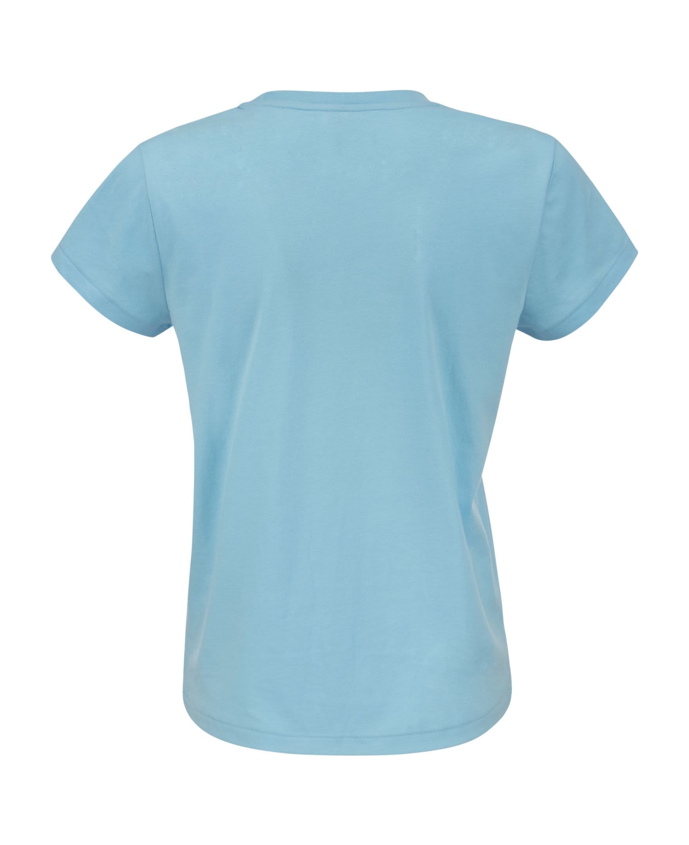 Polo Ralph Lauren Crewneck Cotton T-shirt - Light Blue