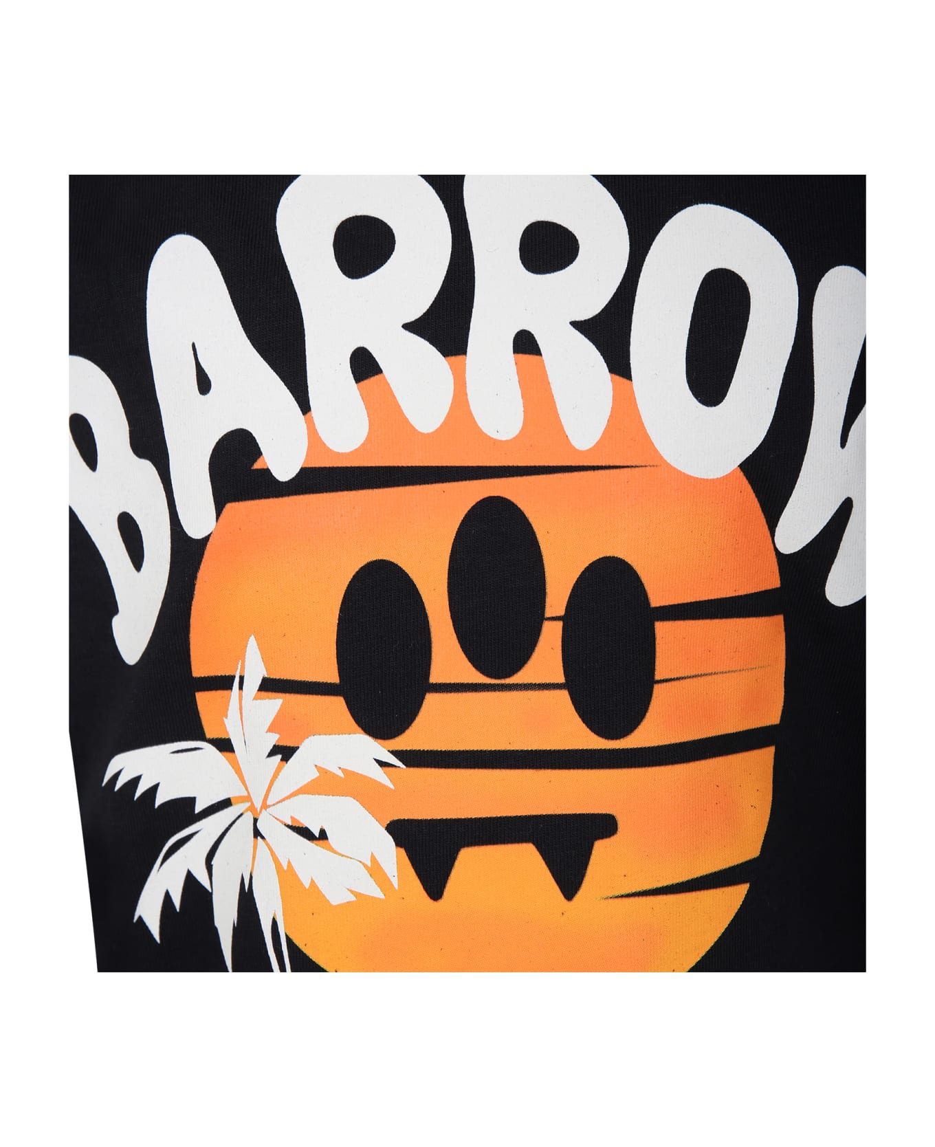 Barrow Black T-shirt For Boy With Logo - Nero/Black Tシャツ＆ポロシャツ
