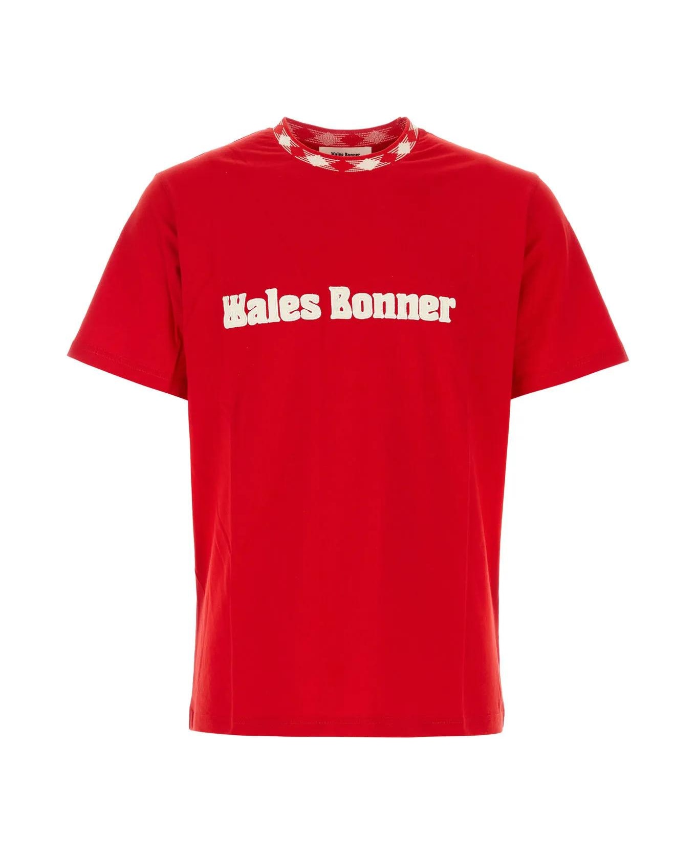 Wales Bonner Red Cotton Sorbonne 56 Oversize T-shirt - Red シャツ