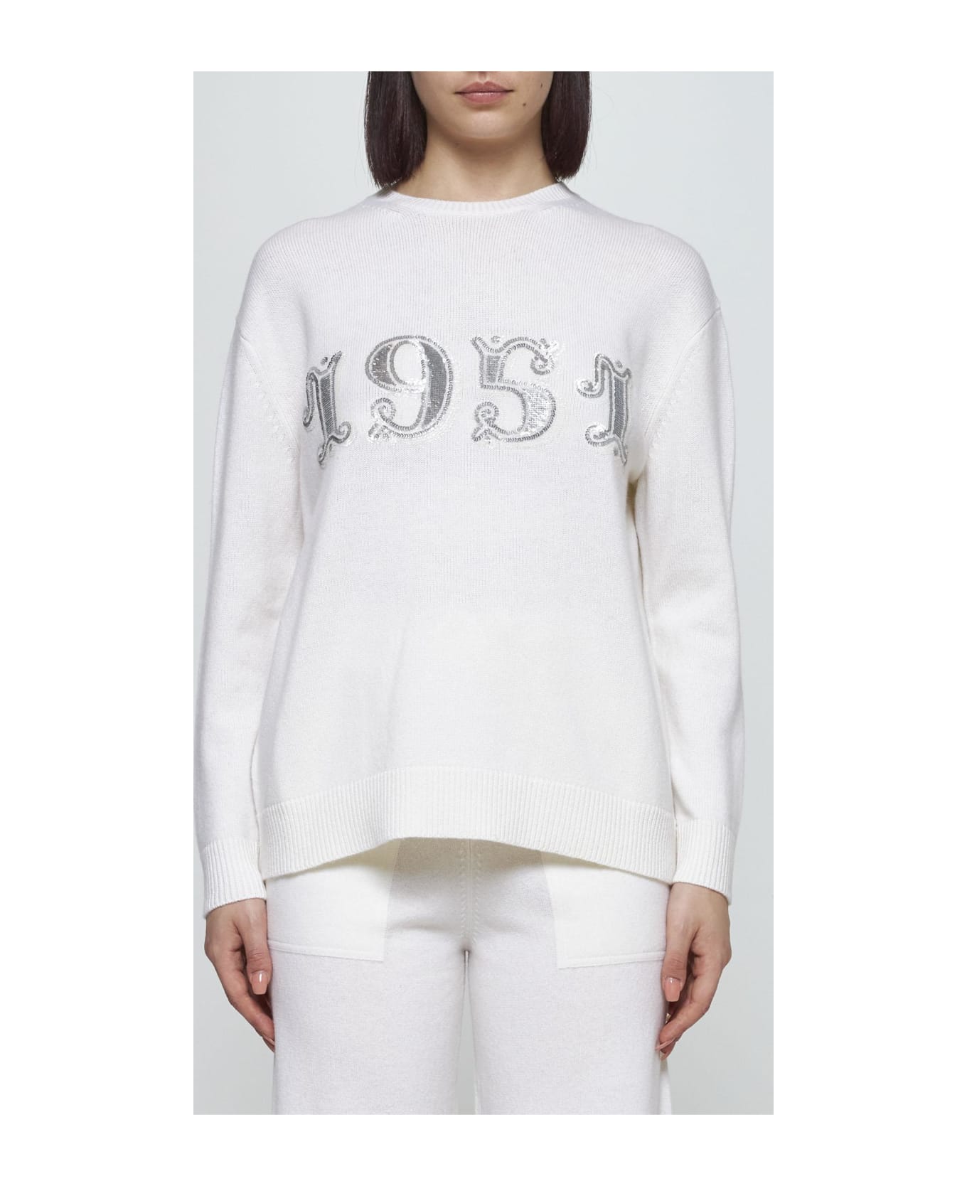 Max Mara Plata Wool And Cashmere Sweater - white