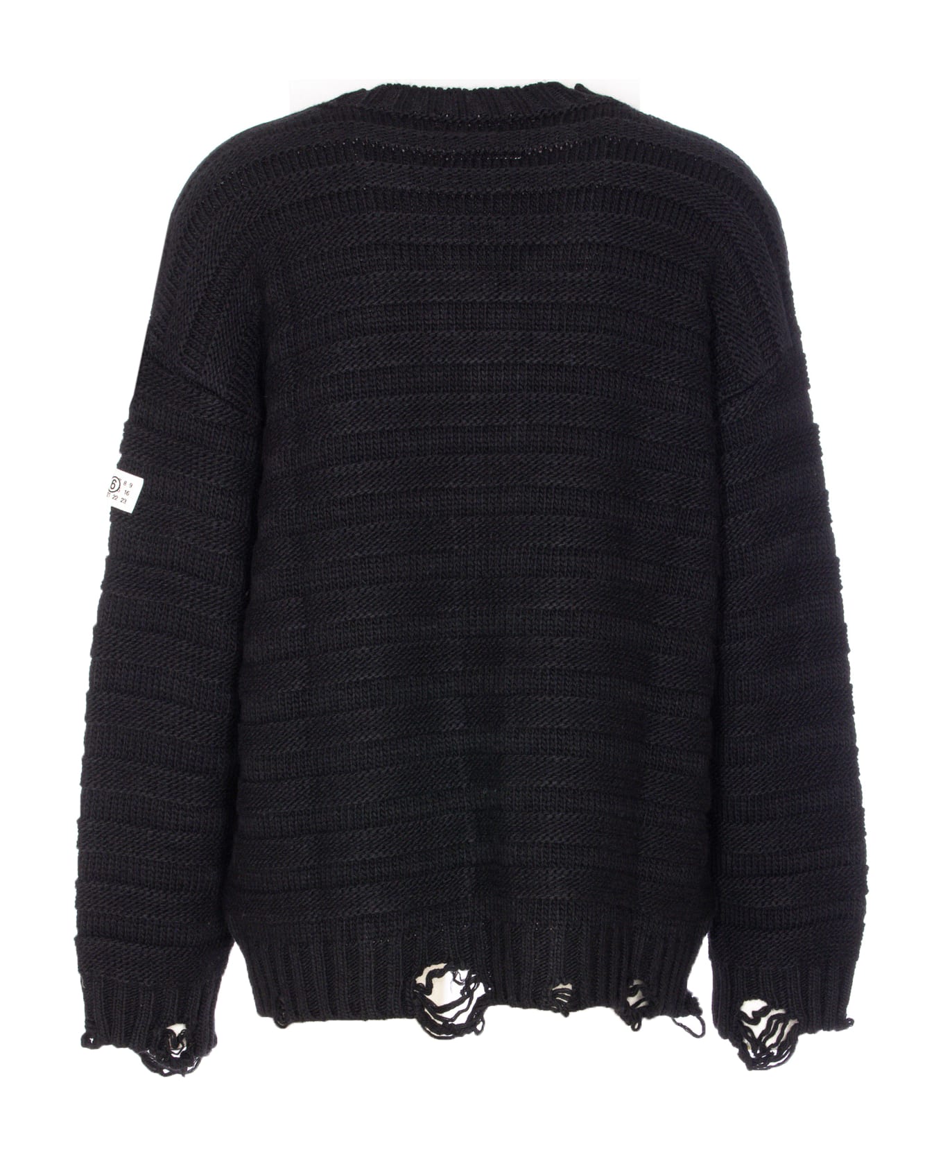 MM6 Maison Margiela Wool Cardigan - Black