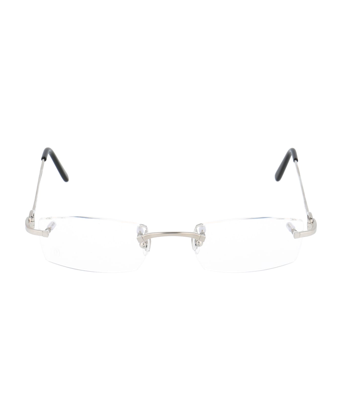 Cartier Eyewear Ct0045o Glasses - 001 SILVER SILVER TRANSPARENT